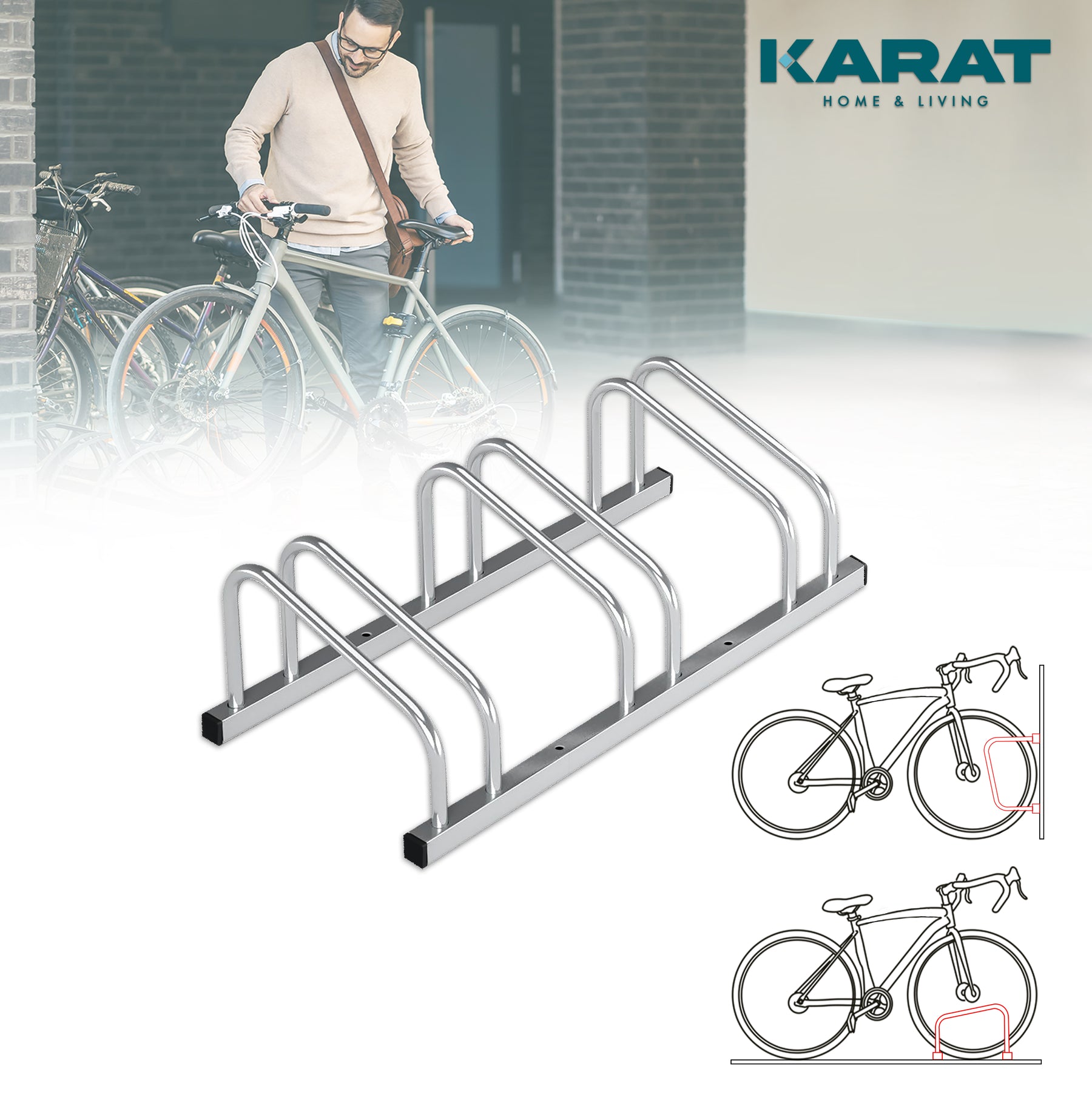 F2_fd-30706 | Zilver | Voor 3 fietsen