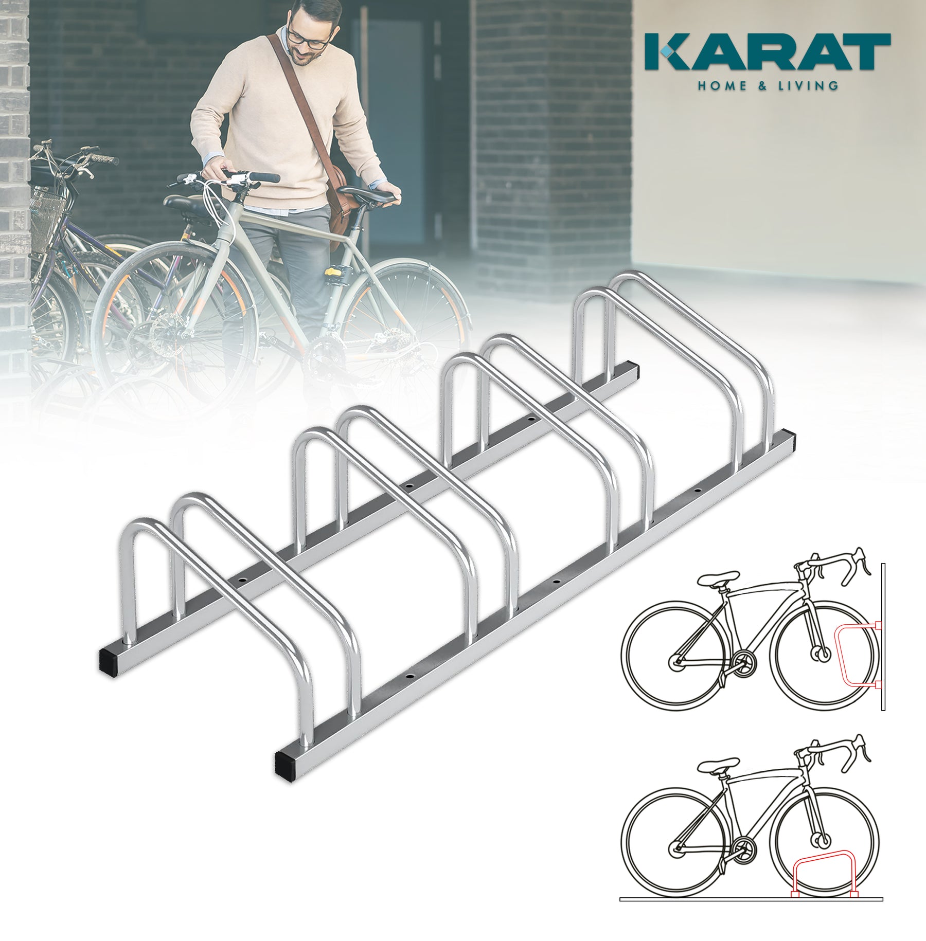 F2_fd-30707 | Zilver | Voor 4 fietsen