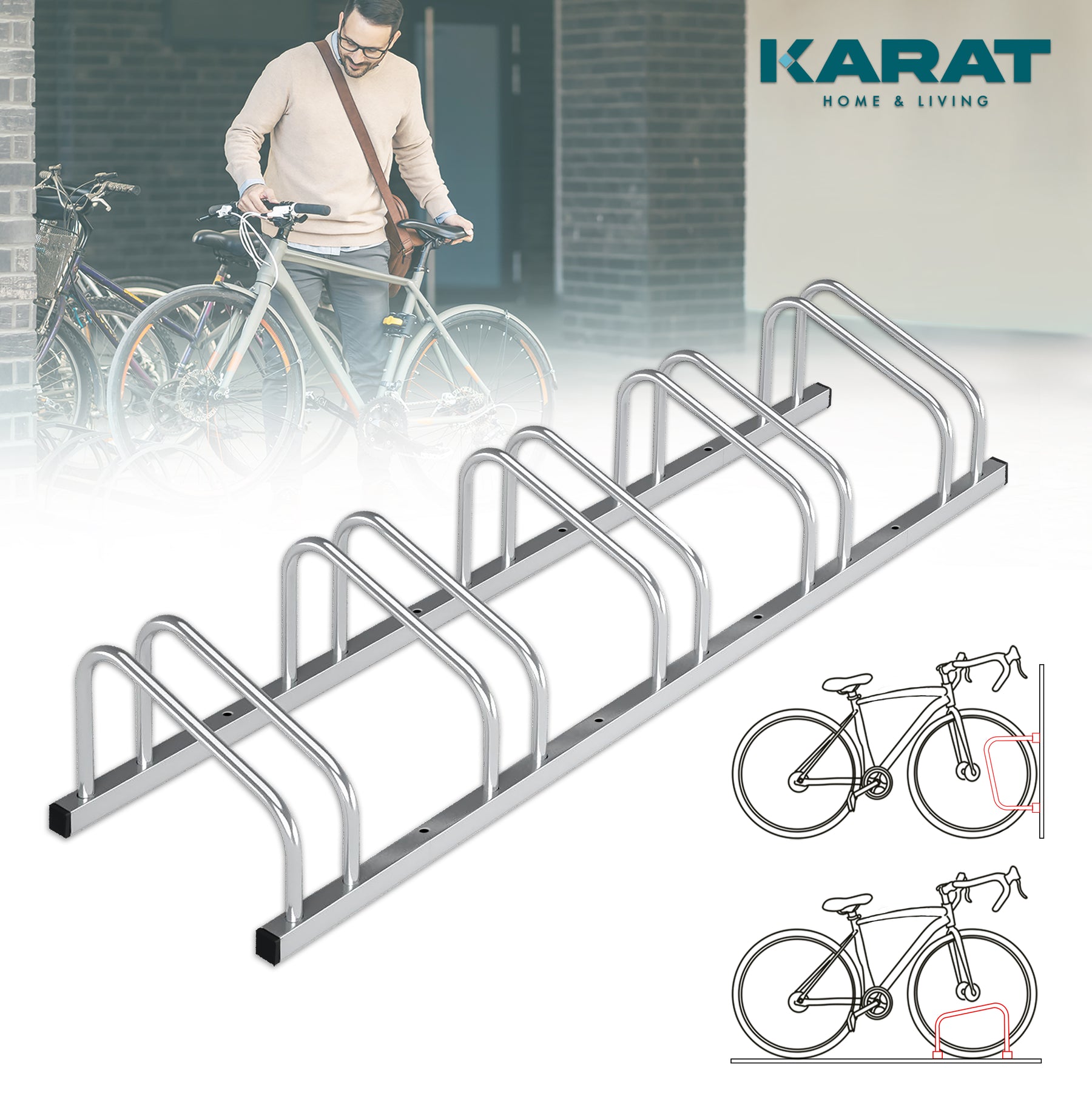 F2_fd-30708 | Zilver | Voor 5 fietsen