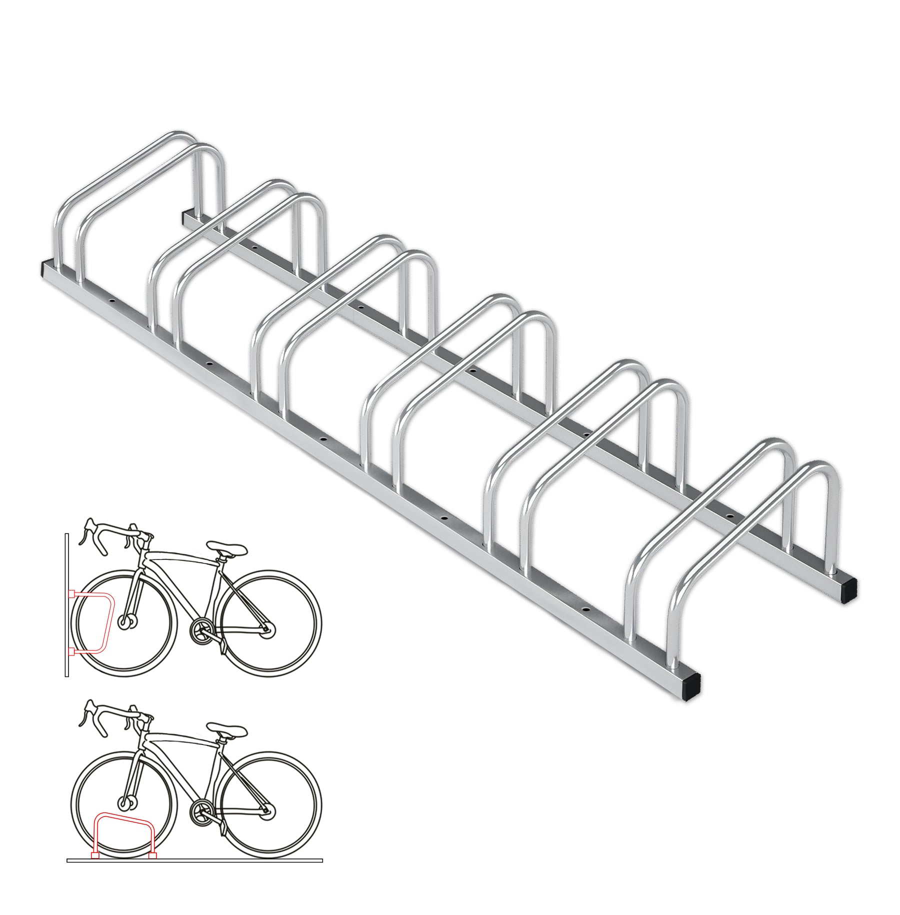 F1_fd-30709 | Zilver | Voor 6 fietsen