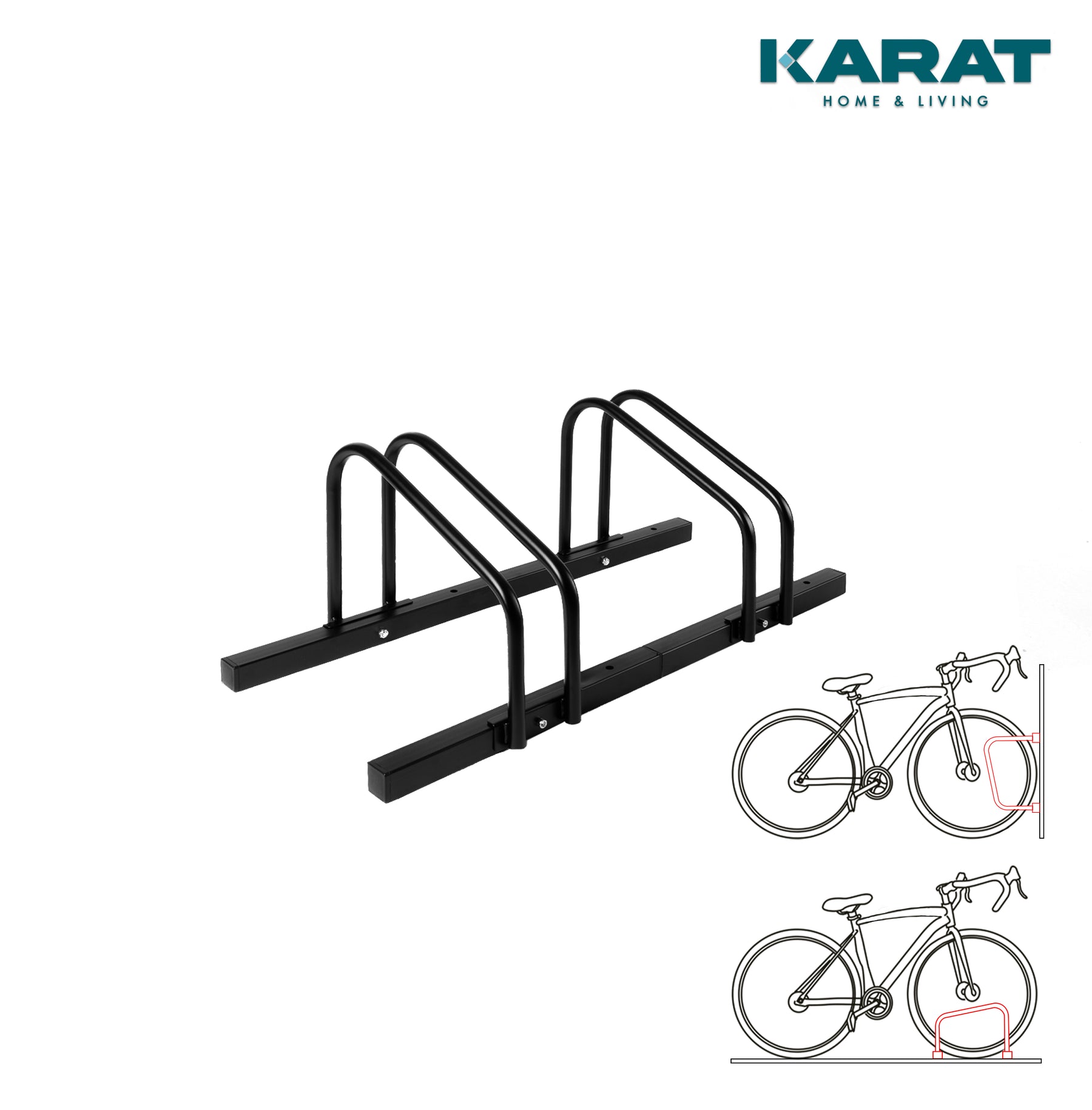F1_fd-30700 | Zwart | Voor 2 fietsen