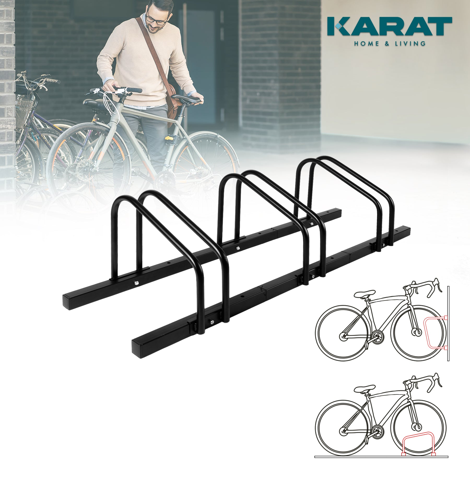 F1_fd-30701 | Zwart | Voor 3 fietsen