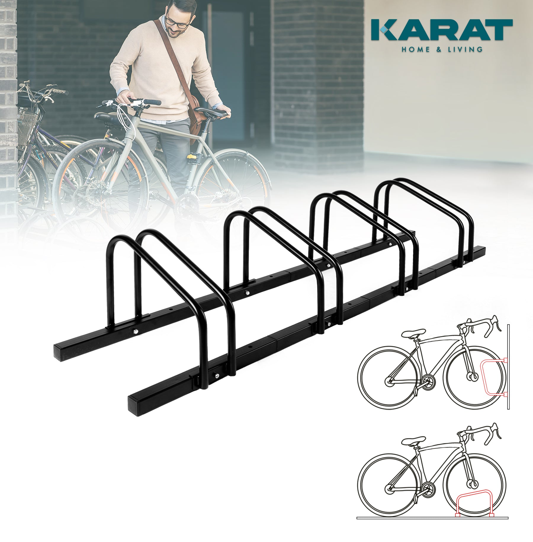 F1_fd-30702 | Zwart | Voor 4 fietsen