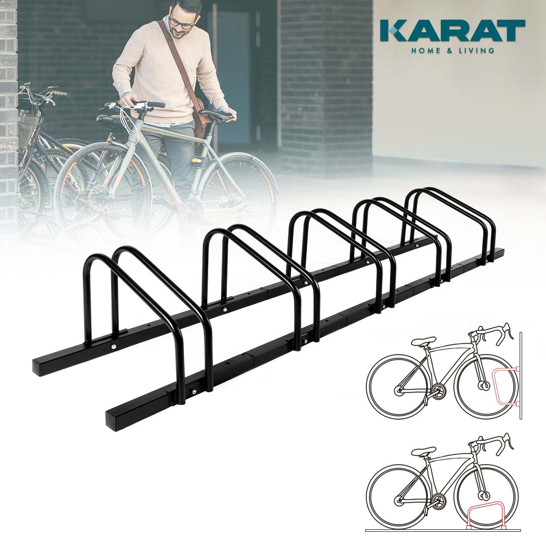 F1_fd-30703 | Zwart | Voor 5 fietsen