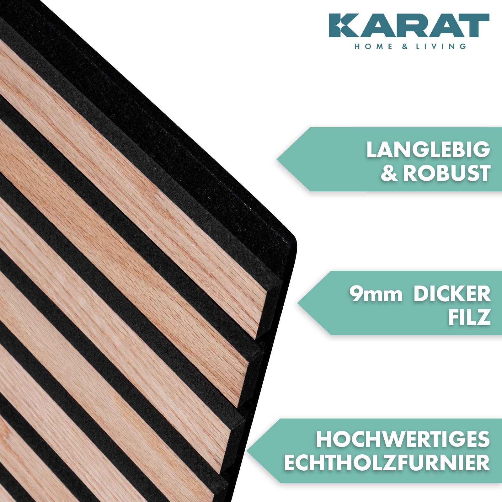 Akoestische panelen in houtlook | Tijdloos design voor een aangename ruimteakoestiek | Verkrijgbaar in 3 designs en 2 maten