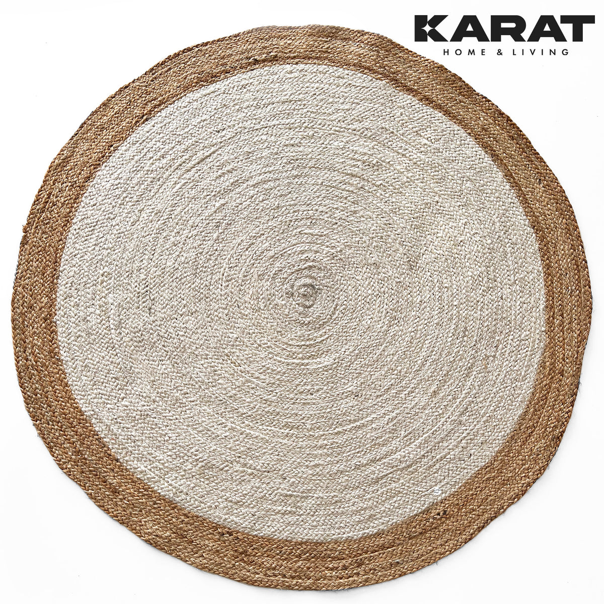 Jute Tapijt Agra | Rond | Handgeweven | Natuurlijke Vezels | Diverse Maten