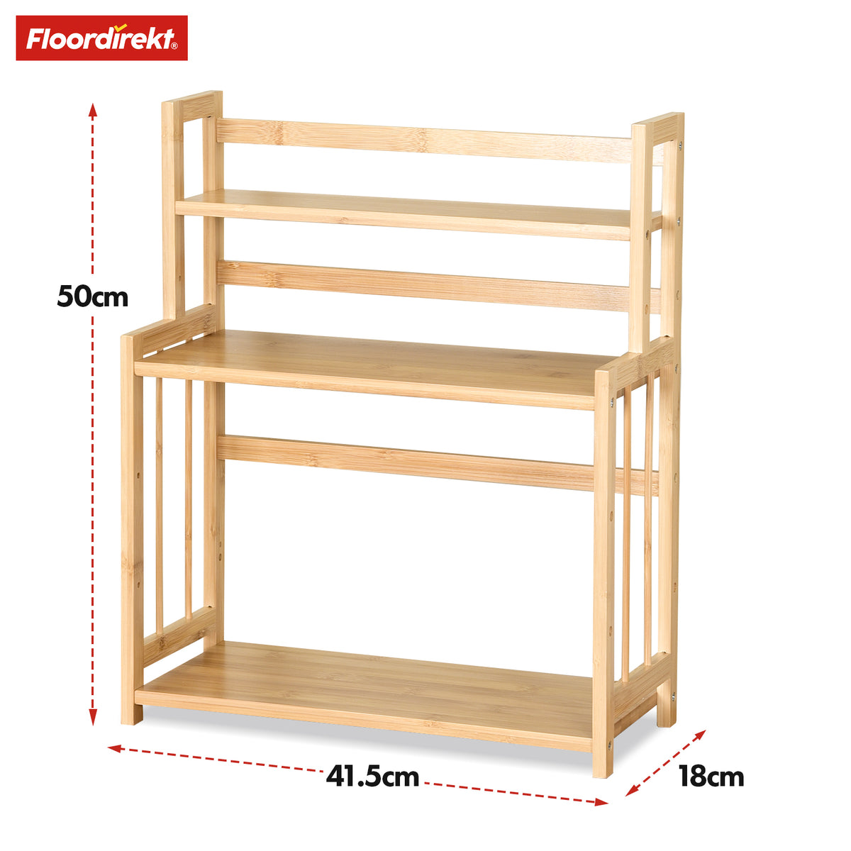 Bamboe keukenplank | Alabama | Stijlvolle opbergruimte voor kruiden en keukengerei
