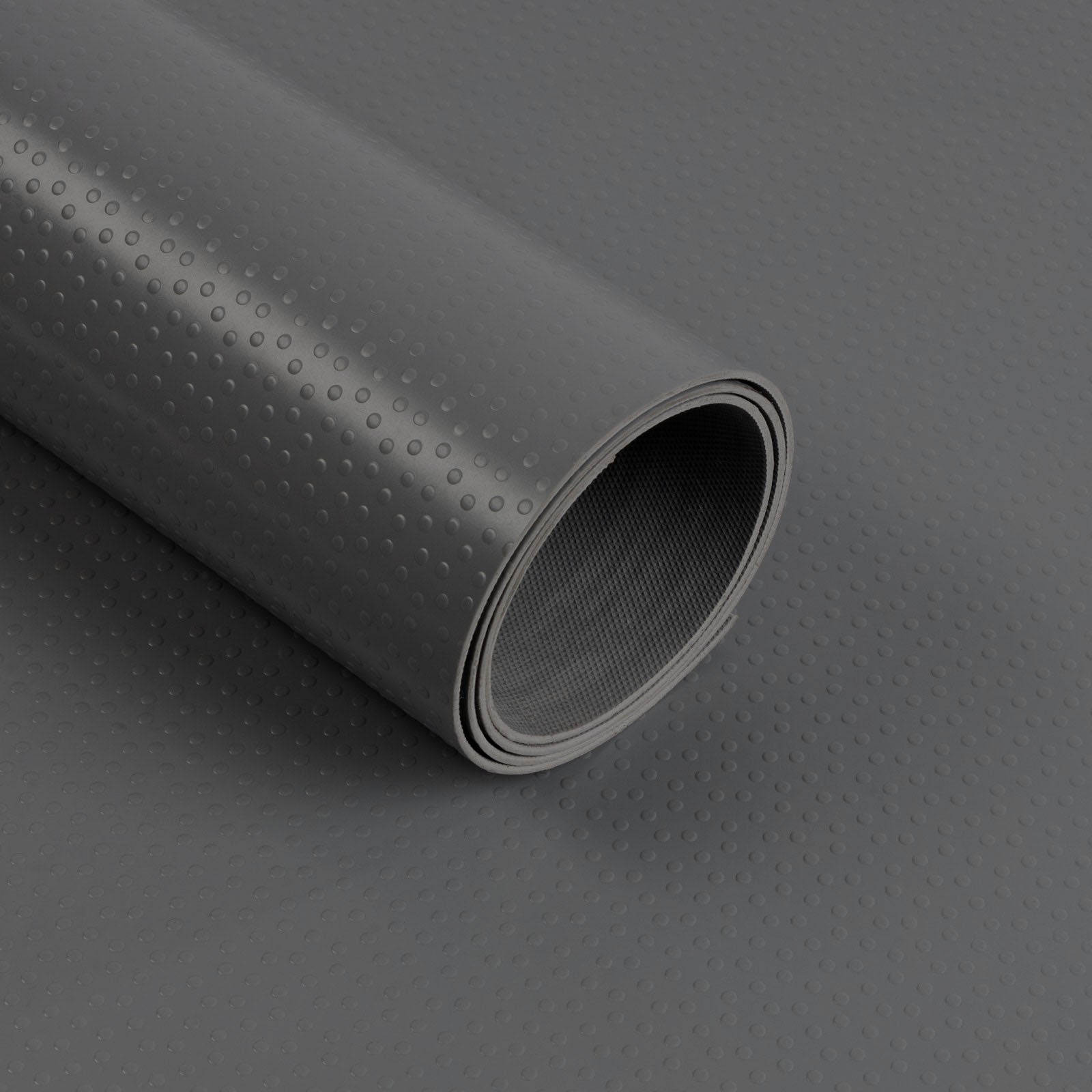 PVC-vloerbedekking | Dots | Donkergrijs | Antislip, slijtvast en onderhoudsvriendelijk | Dikte: 2 mm