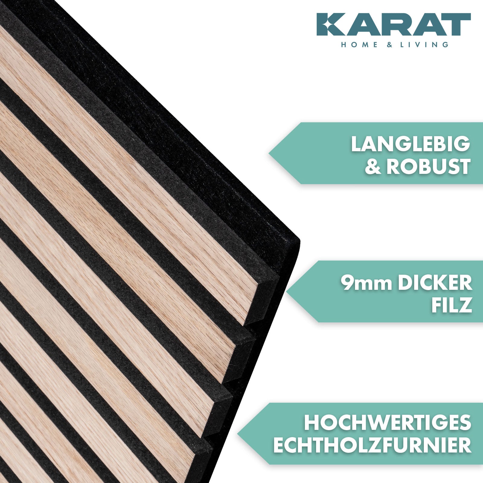 Akoestische panelen in houtlook | Tijdloos design voor een aangename ruimteakoestiek | Verkrijgbaar in 3 designs en 2 maten