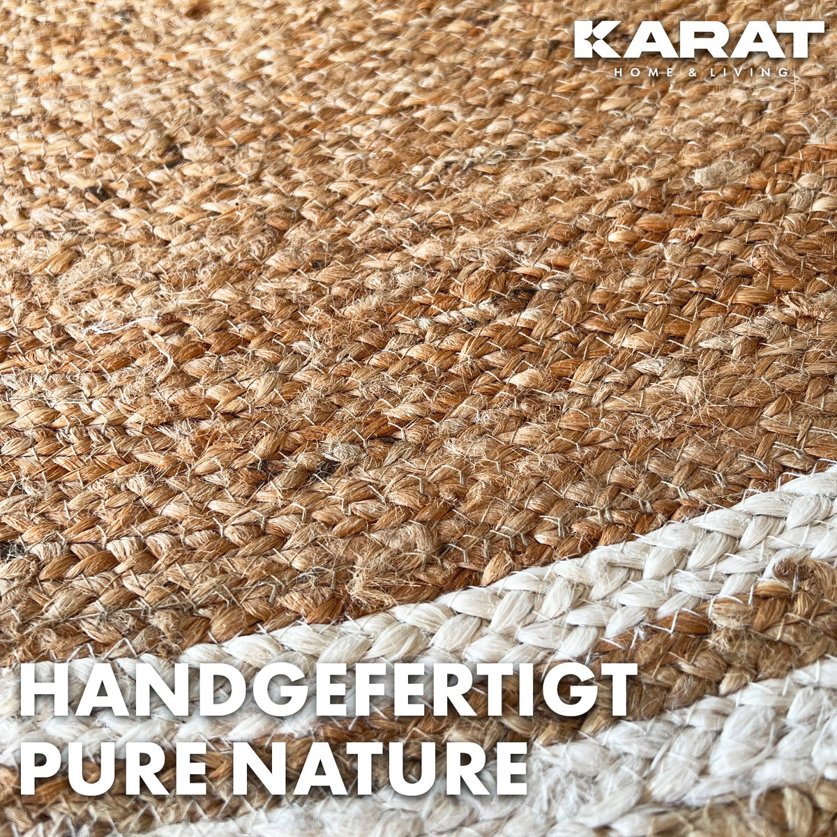 Jute Tapijt Mumbai | Rond | Handgeweven | Natuurlijke Vezels | Diverse Maten