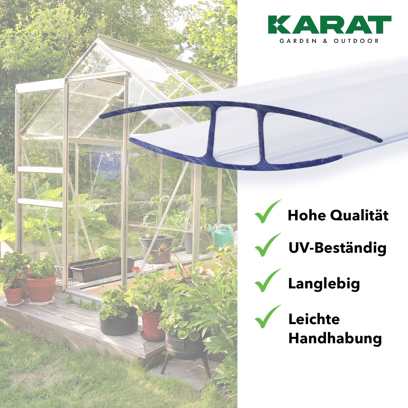 Set van dubbelzijdige lakens | Sera | 14-delige set van dubbelzijdige lakens & verbindingsstukken | polycarbonaat | dikte 4 mm | 60,5 x 121 cm