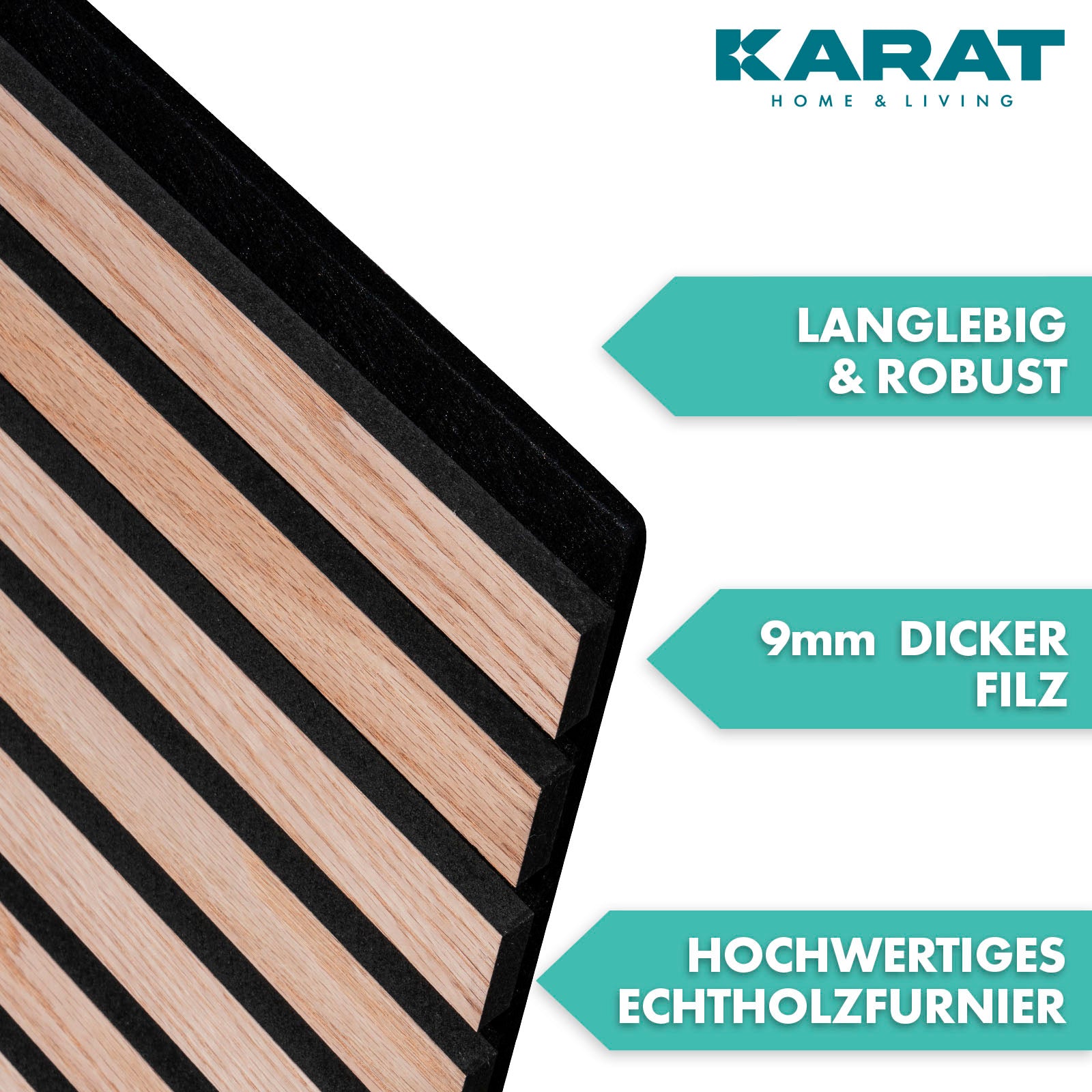 Akoestische panelen in houtlook | Tijdloos design voor een aangename ruimteakoestiek | Verkrijgbaar in 3 designs en 2 maten