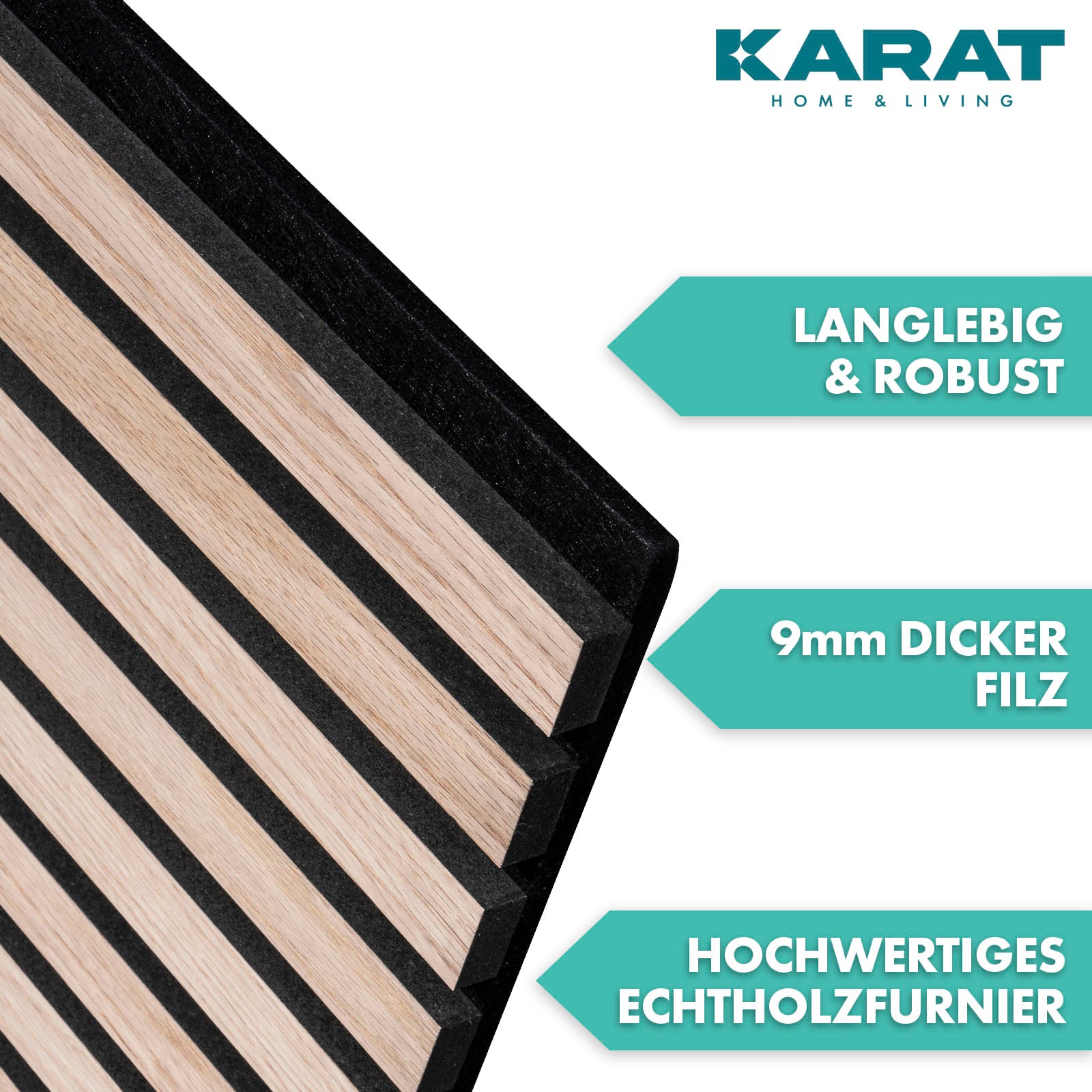 Akoestische panelen in houtlook | Tijdloos design voor een aangename ruimteakoestiek | Verkrijgbaar in 3 designs en 2 maten