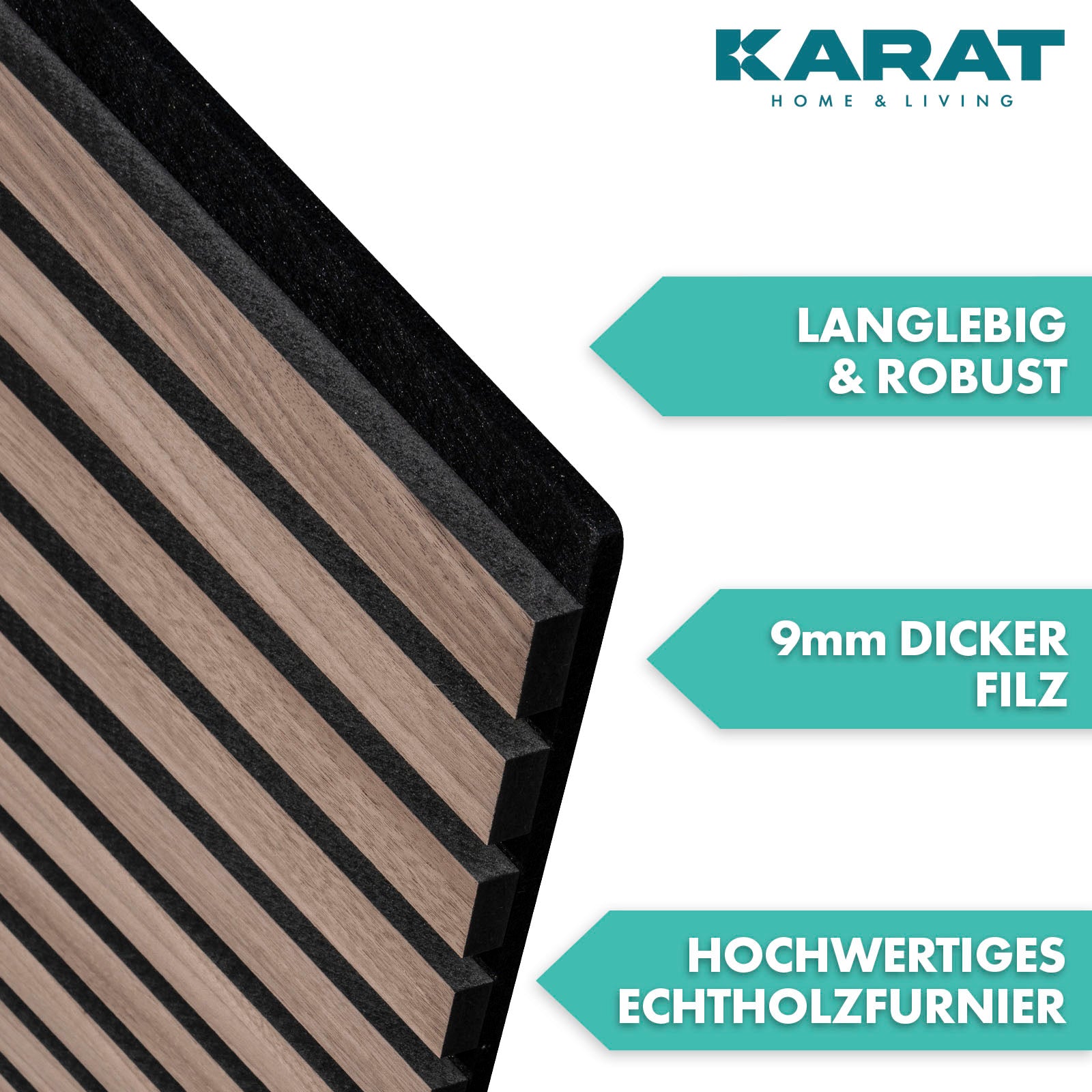 Akoestische panelen in houtlook | Tijdloos design voor een aangename ruimteakoestiek | Verkrijgbaar in 3 designs en 2 maten