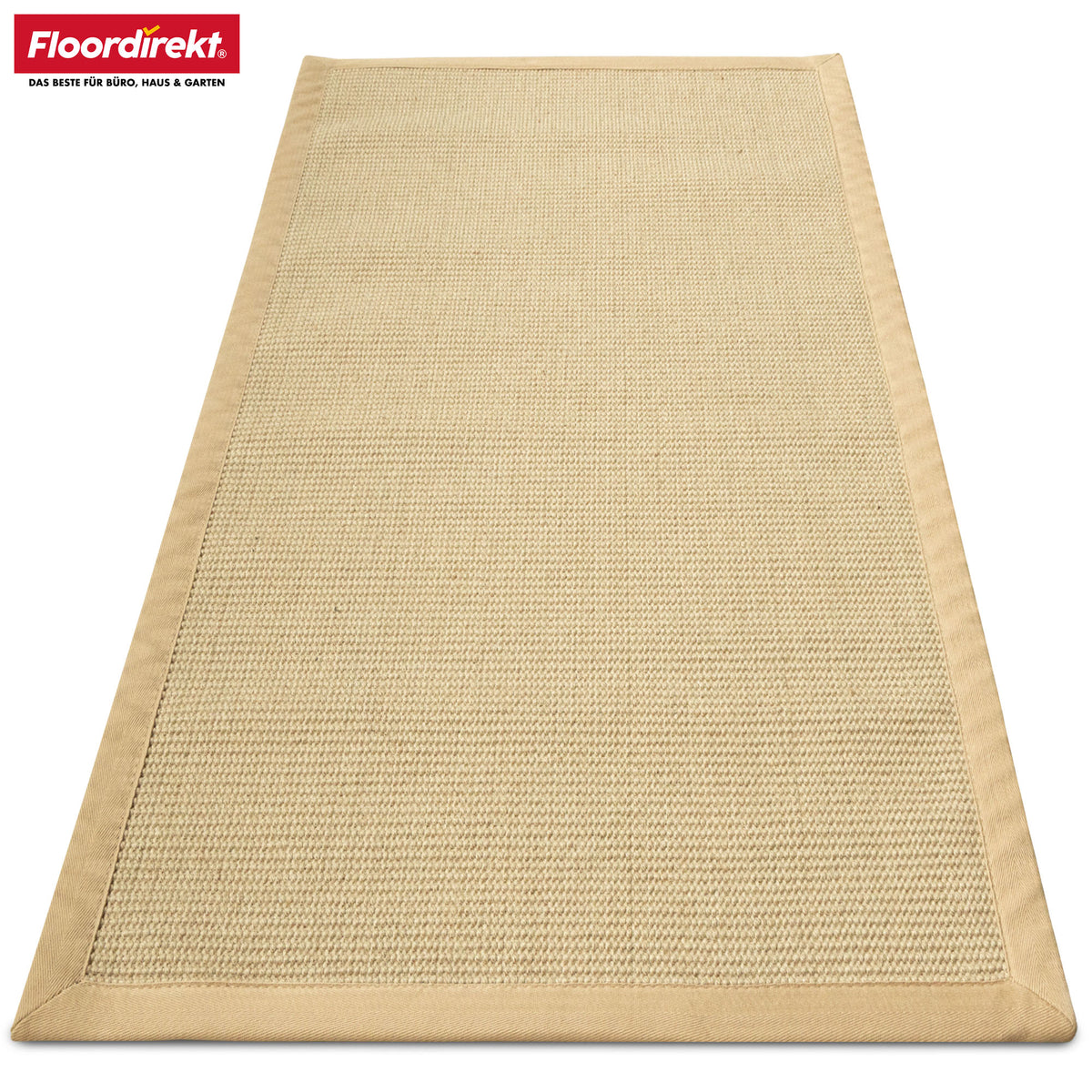 Jute vloerkleed | Bombay | Met anti-slip achterkant en katoenen rand | In vele maten