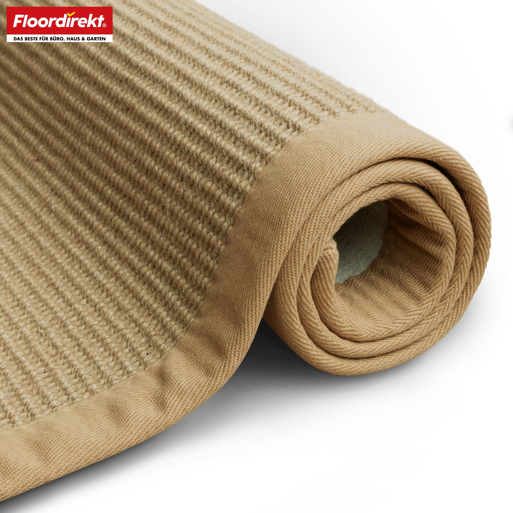 Jute vloerkleed | Bombay | Met anti-slip achterkant en katoenen rand | In vele maten