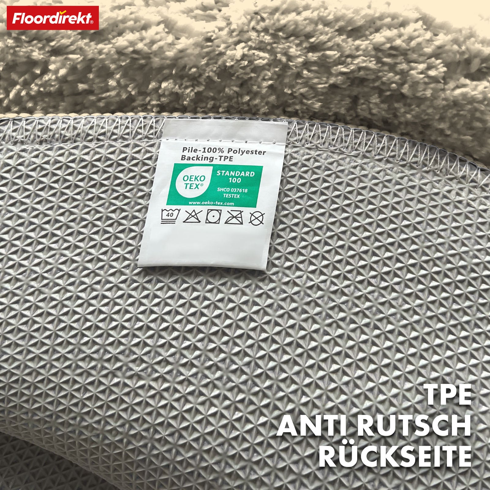 Badmat | Maris | Ronde badmat | Zachte microvezel, antislip & geschikt voor vloerverwarming