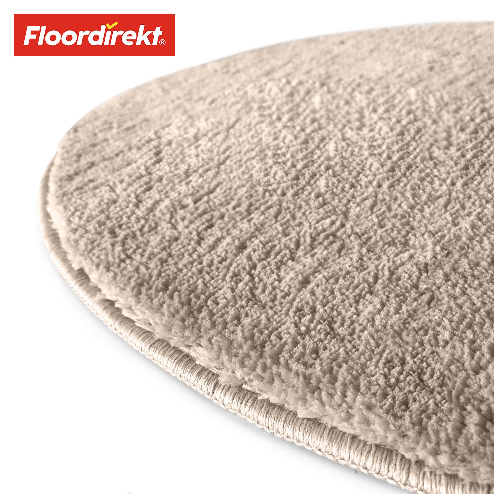 Ronde badmat | Sky | Ronde badmat | Dicht, donzig comfort voor in huis