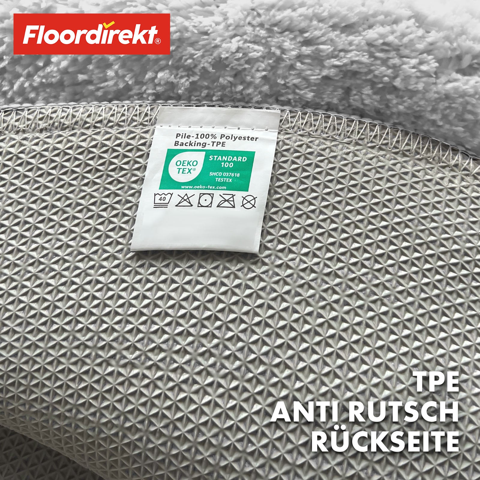 Ronde badmat | Sky | Ronde badmat | Dicht, donzig comfort voor in huis