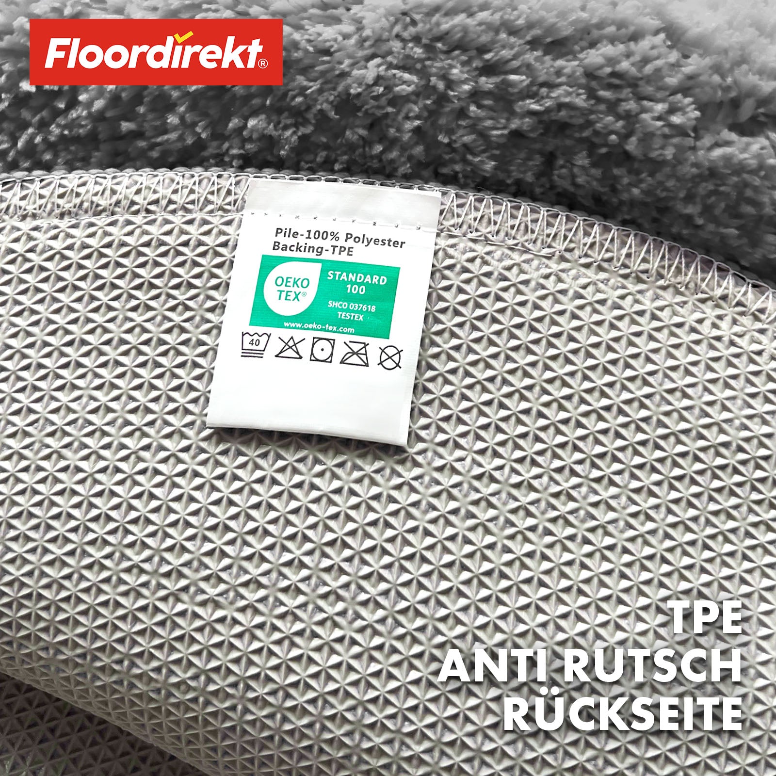 Ronde badmat | Sky | Ronde badmat | Dicht, donzig comfort voor in huis