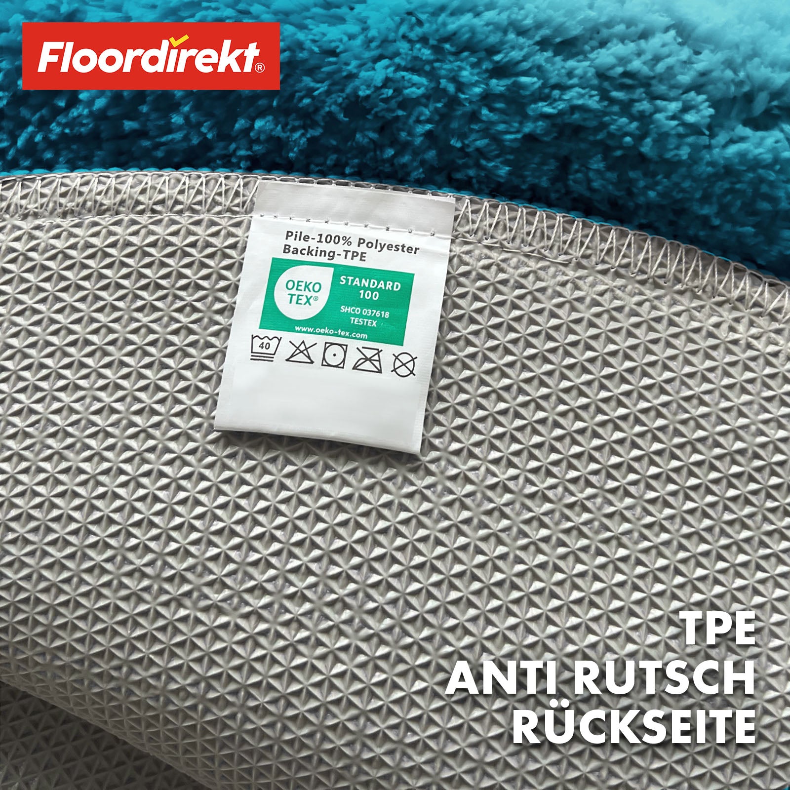 Ronde badmat | Sky | Ronde badmat | Dicht, donzig comfort voor in huis