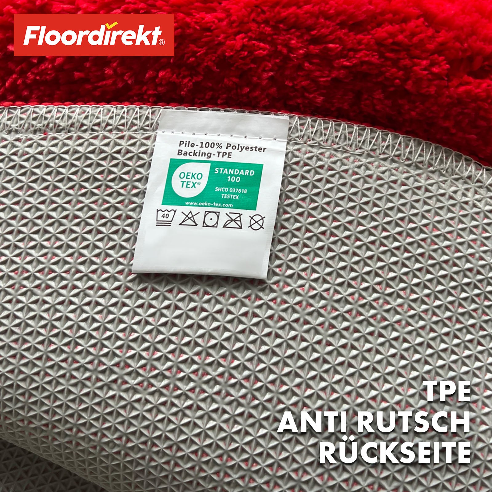 Ronde badmat | Sky | Ronde badmat | Dicht, donzig comfort voor in huis