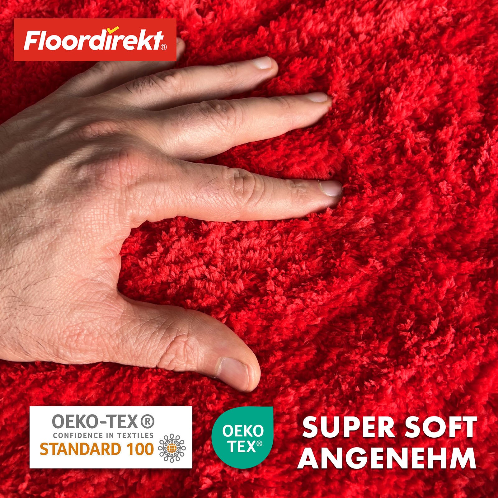 Ronde badmat | Sky | Ronde badmat | Dicht, donzig comfort voor in huis