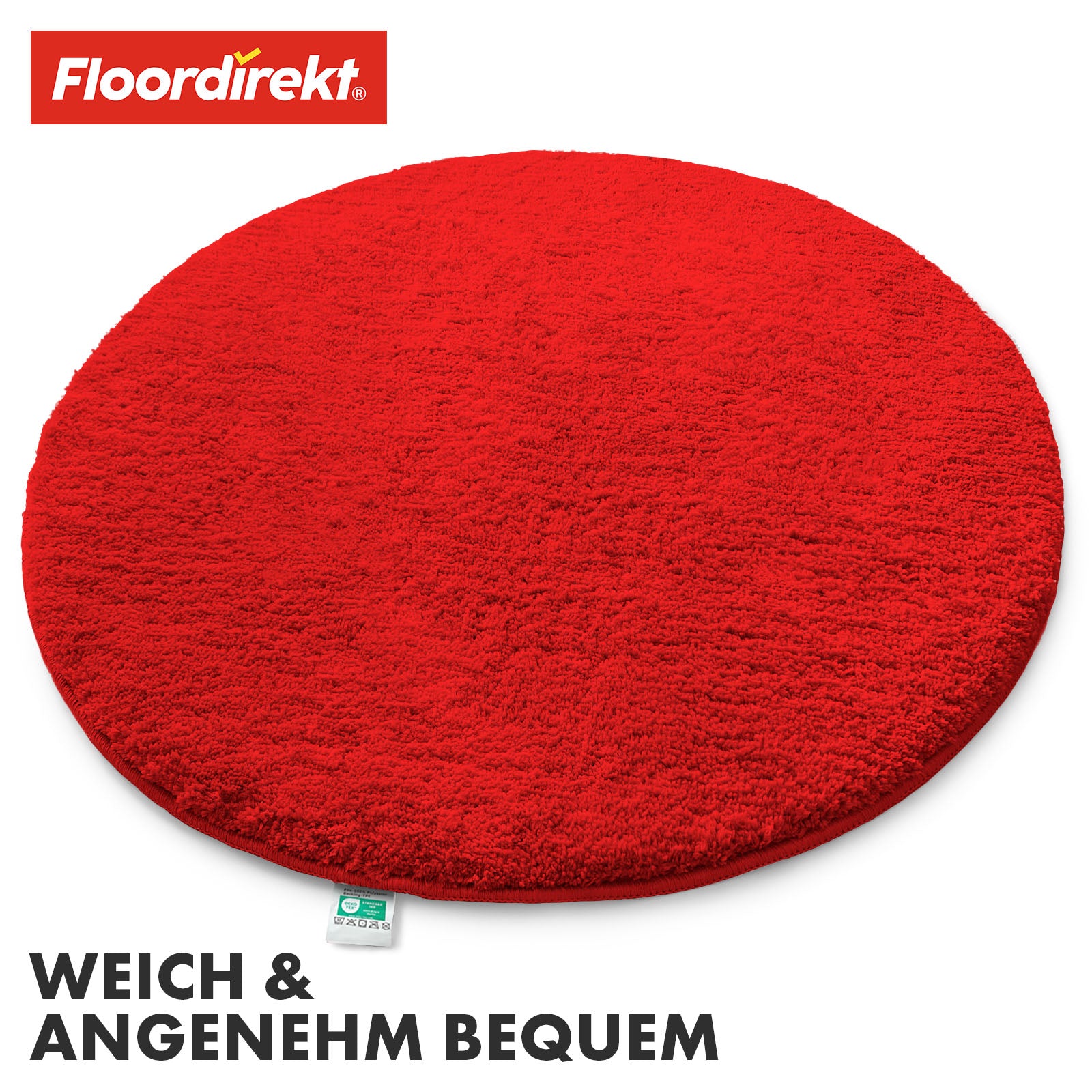 Ronde badmat | Sky | Ronde badmat | Dicht, donzig comfort voor in huis