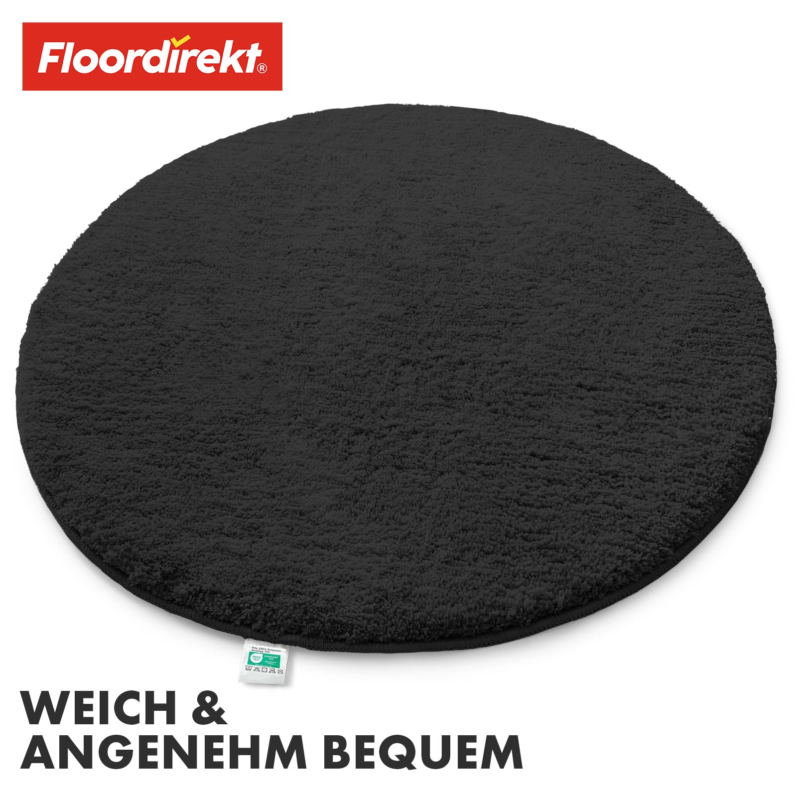 Ronde badmat | Sky | Ronde badmat | Dicht, donzig comfort voor in huis