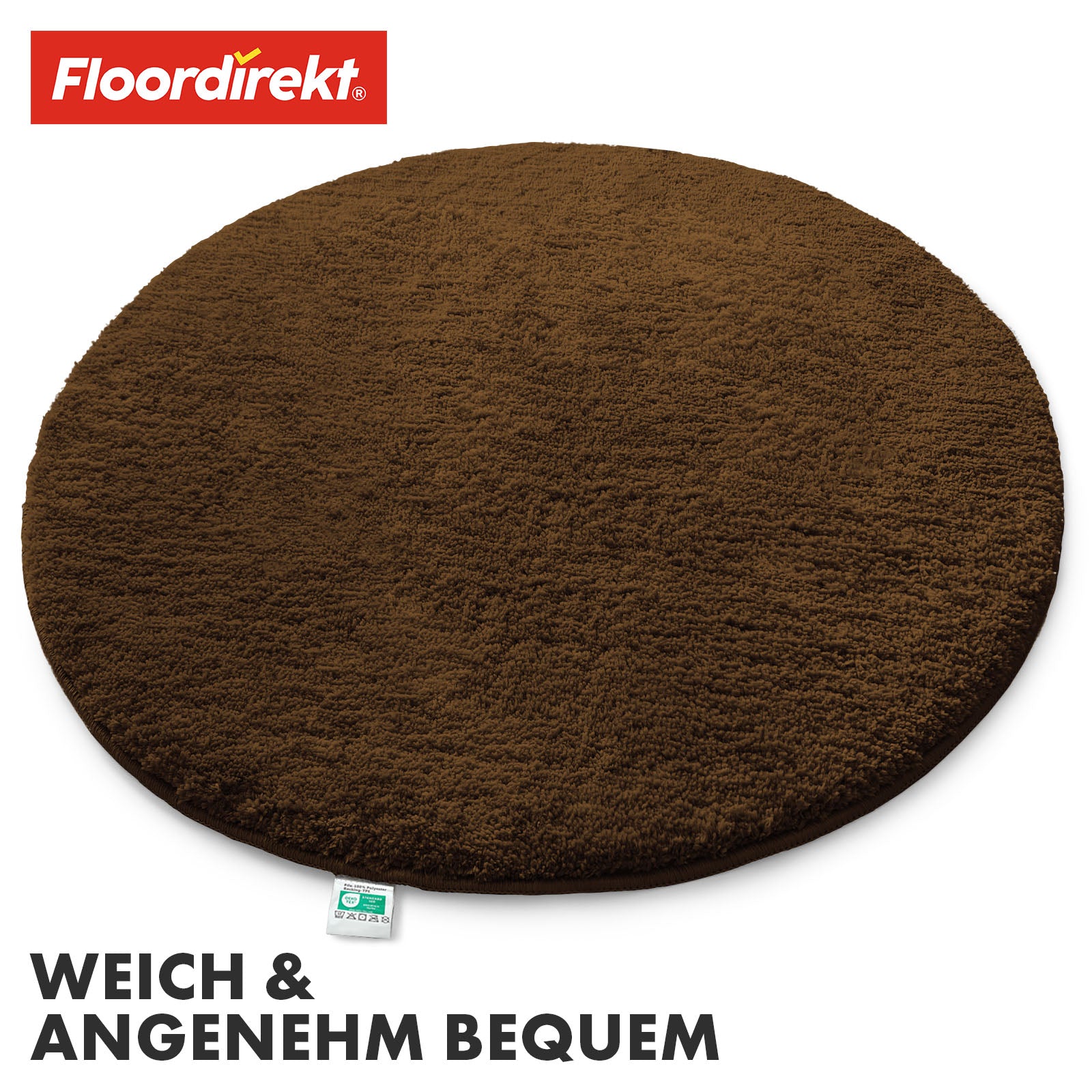 Ronde badmat | Sky | Ronde badmat | Dicht, donzig comfort voor in huis