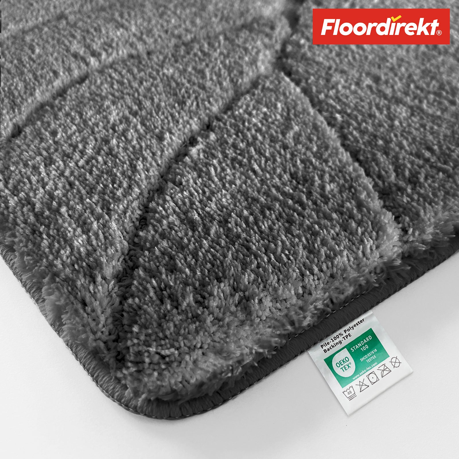 Badmat | Maris | Pluizige badmat met bladstructuur | Verkrijgbaar in verschillende kleuren en maten