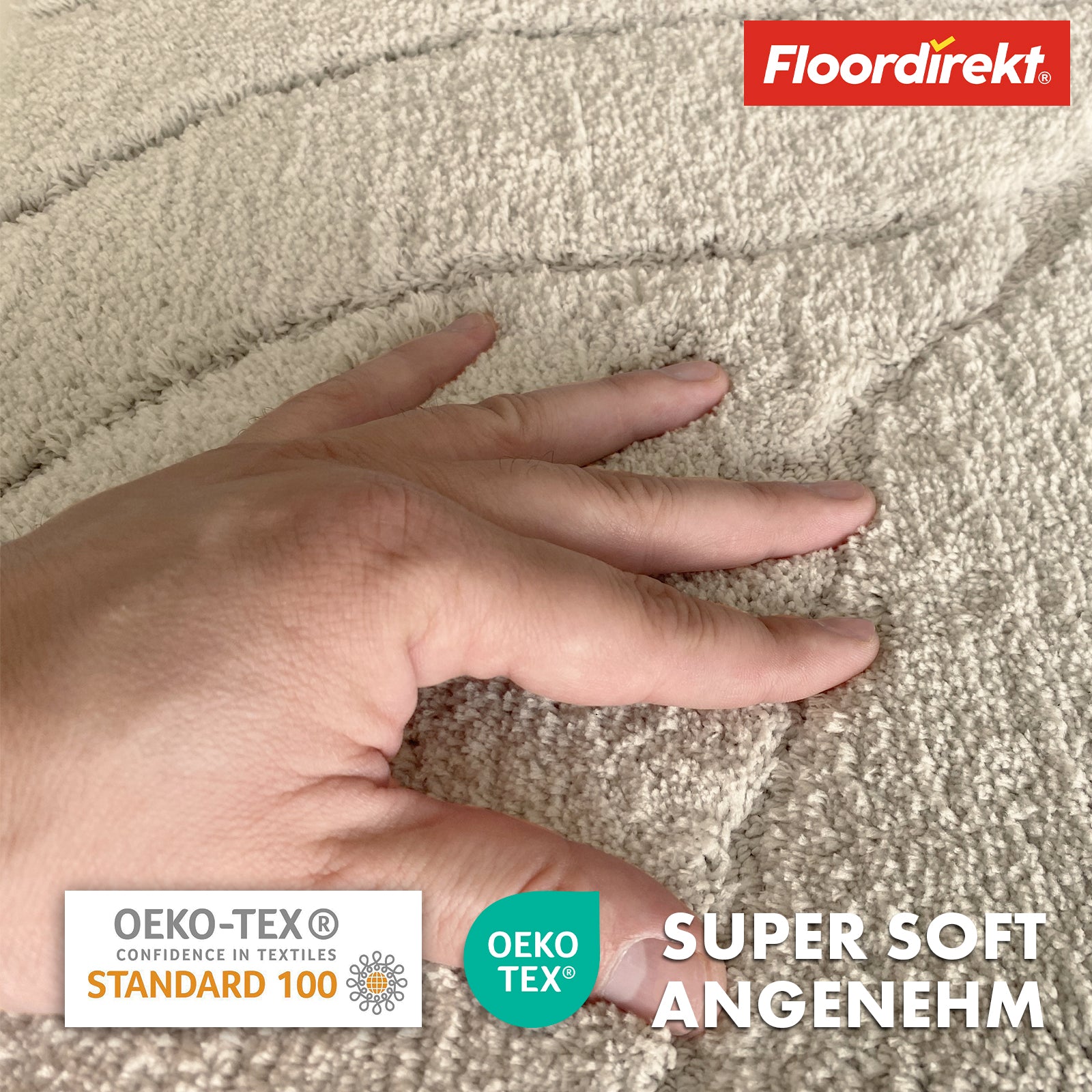 Badmat | Maris | Pluizige badmat met bladstructuur | Verkrijgbaar in verschillende kleuren en maten