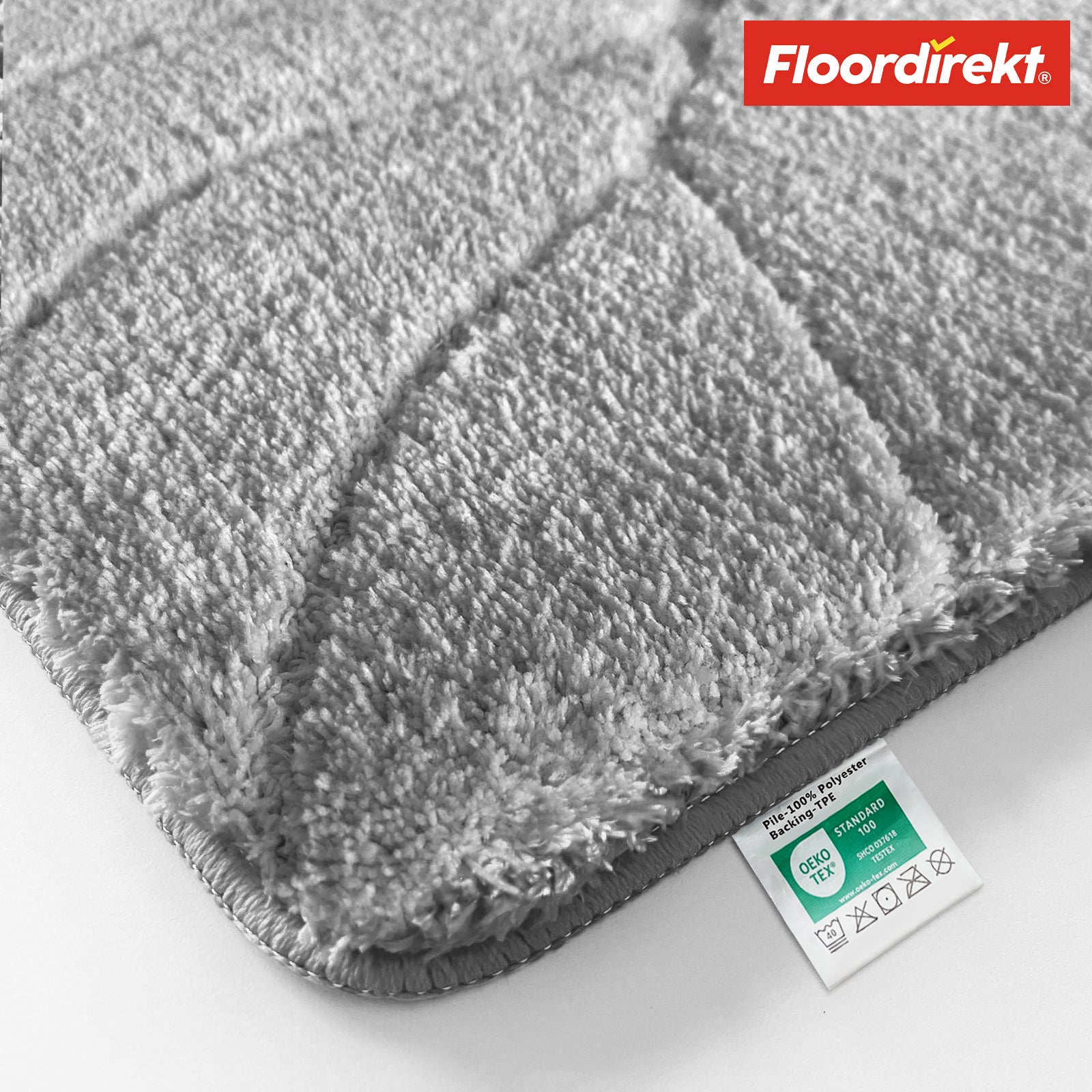 Badmat | Maris | Pluizige badmat met bladstructuur | Verkrijgbaar in verschillende kleuren en maten