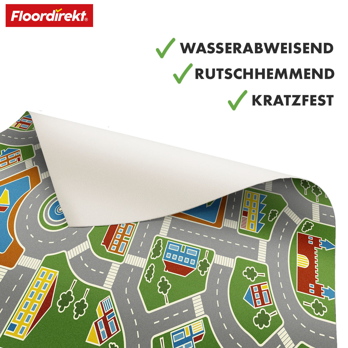 CV vloeren | Roadtrip 547M | Vinyl vloeren voor kinderen met weglandschap