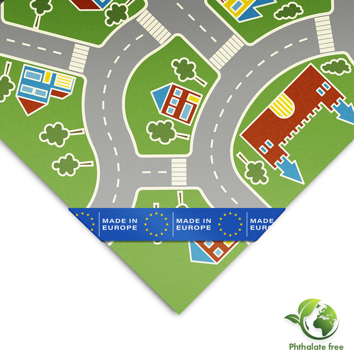 CV vloeren | Roadtrip 547M | Vinyl vloeren voor kinderen met weglandschap