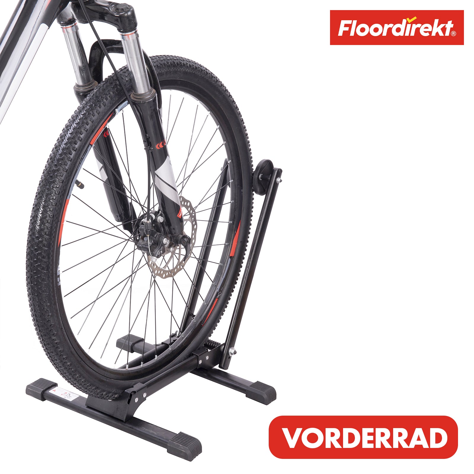Fietsstandaard Bodenparker | Finn | Opvouwbare stalen standaard voor wielen van 20" tot 29" | Ruimtebesparend en stabiel