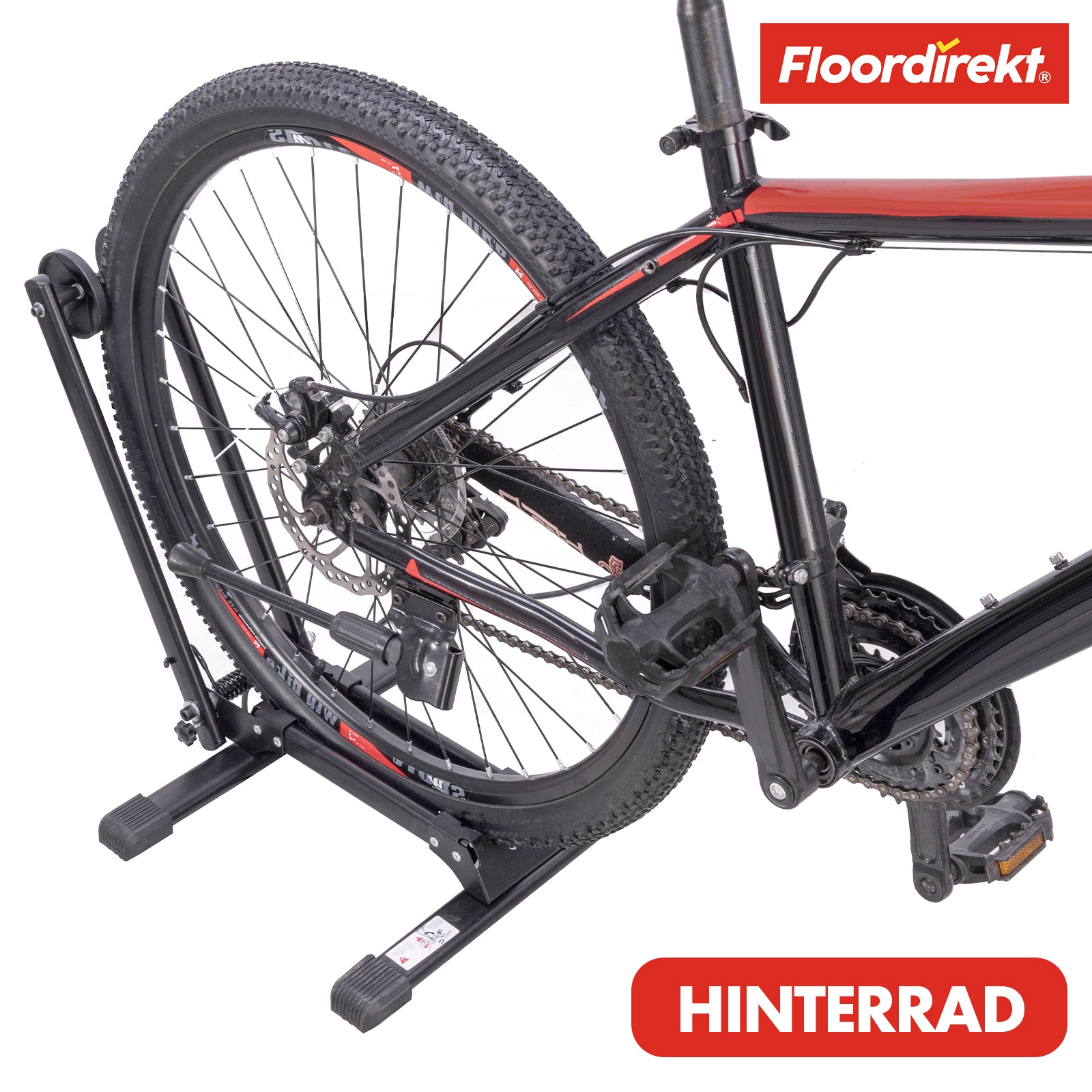 Fietsstandaard Bodenparker | Finn | Opvouwbare stalen standaard voor wielen van 20" tot 29" | Ruimtebesparend en stabiel