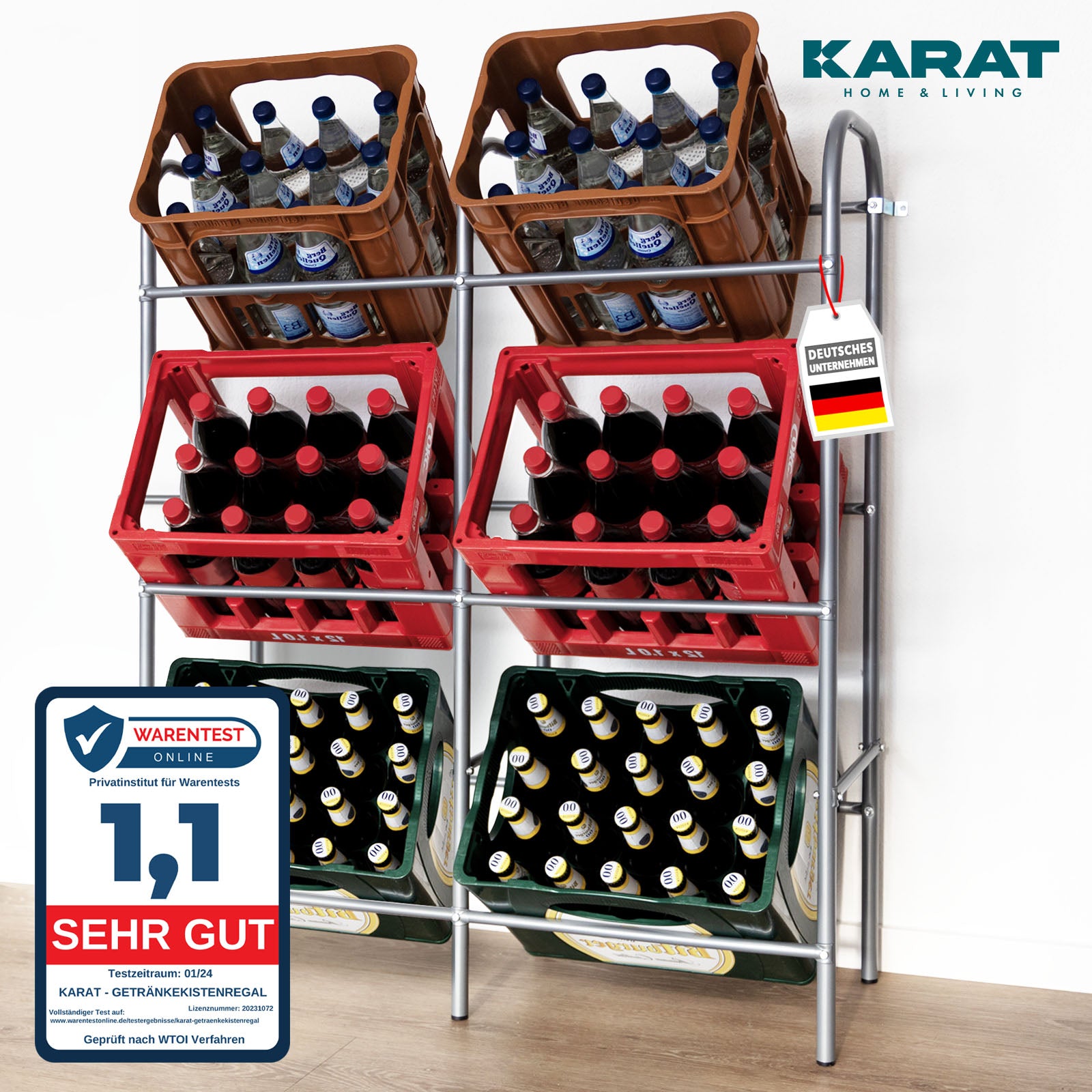 A1_96 x 32,5 x 115,5 cm | Voor 6 dozen