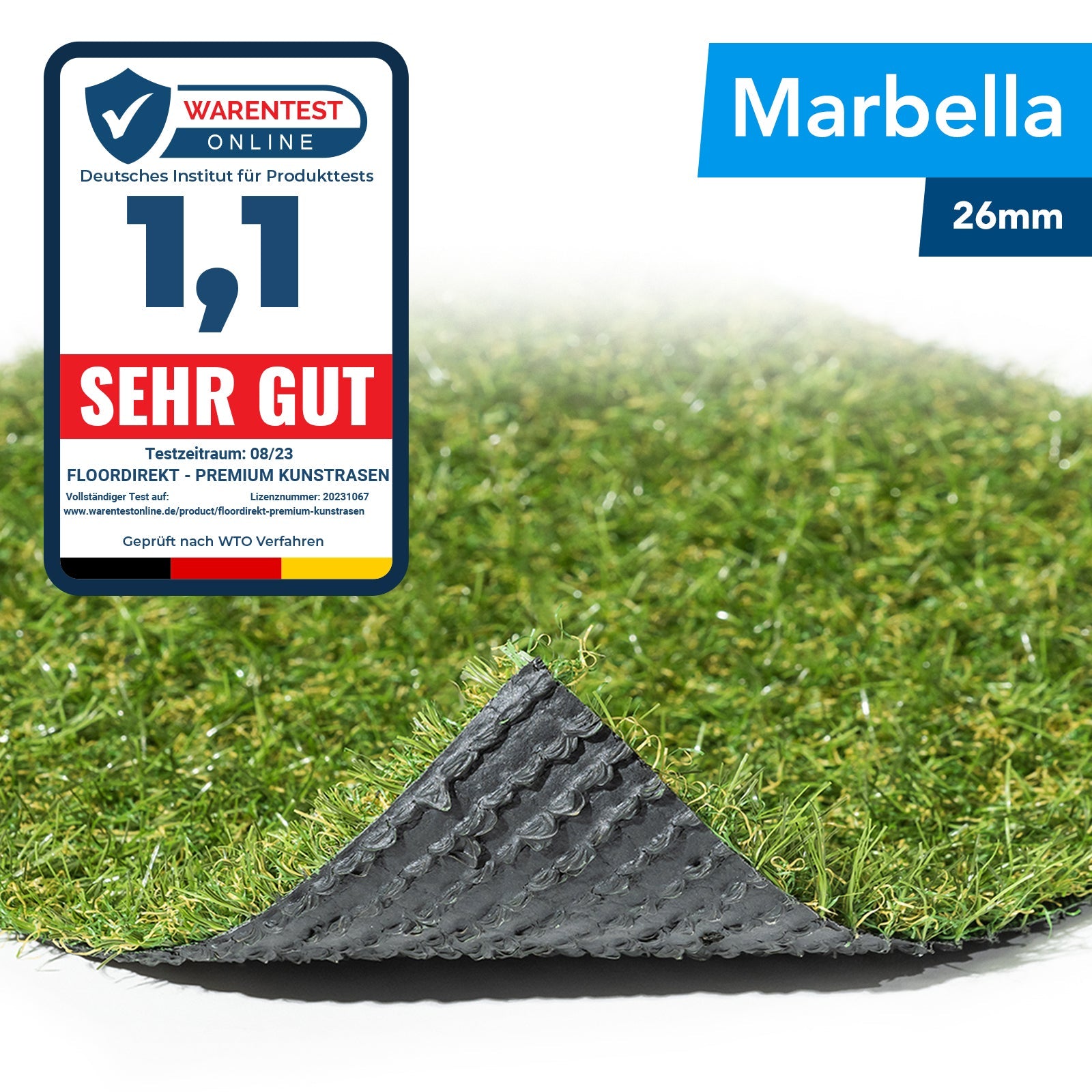 ✂ Kunstgras Marbella | hoogte: 26 mm