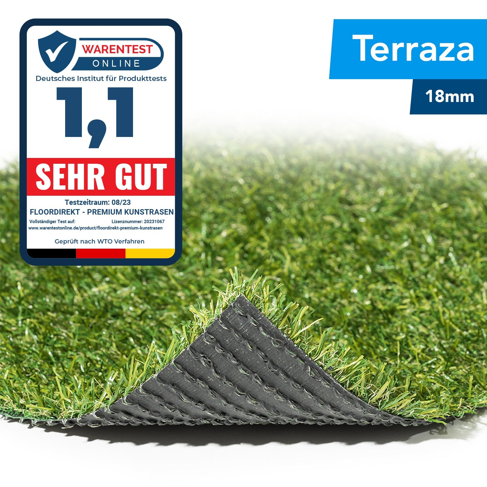 ✂ Kunstgras Terraza | hoogte: 18 mm