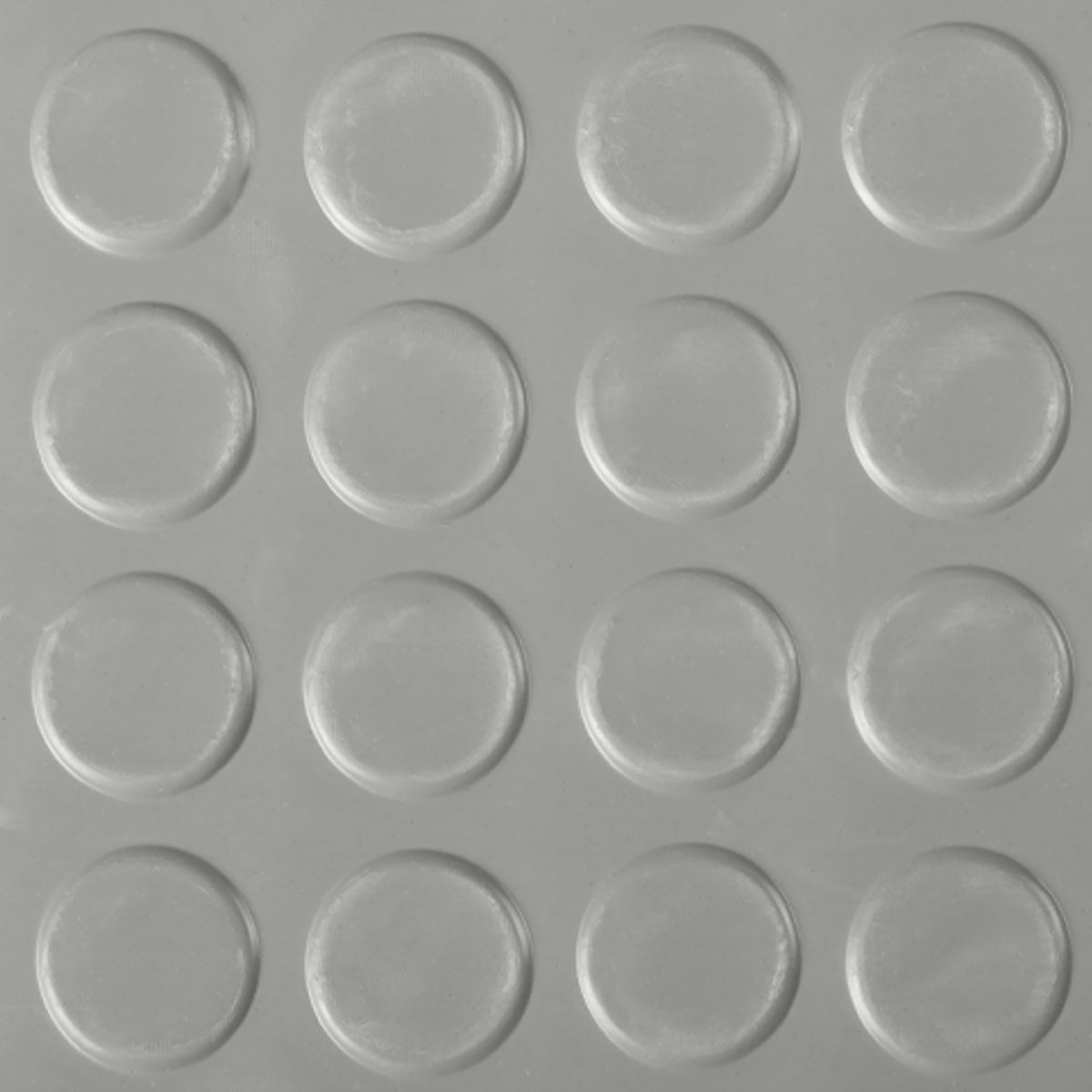 Rubberloper | Grijs | Rubbermat met platte noppen | Dikte: 3 mm