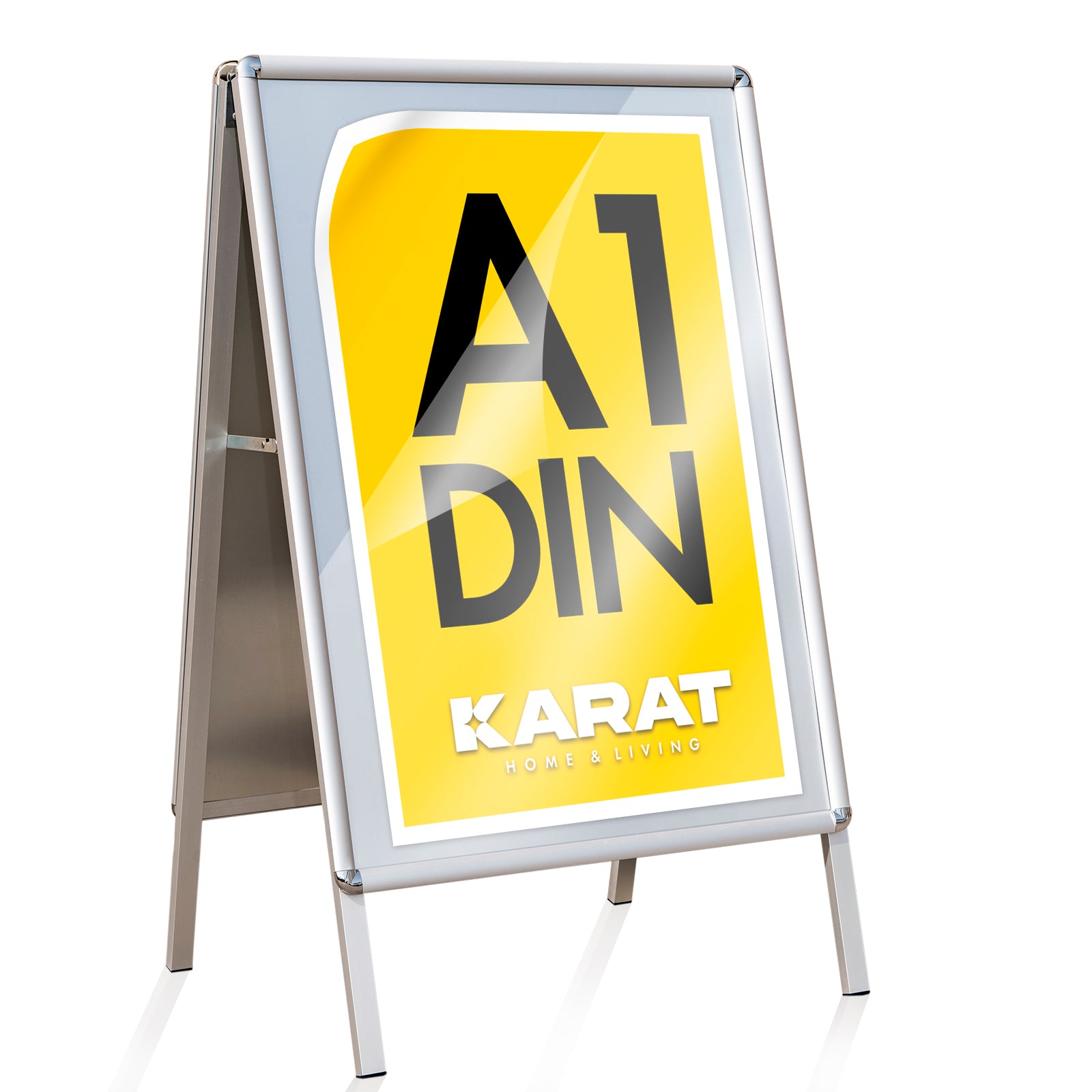Klantstopper | Voor 2 posters aan beide zijden | Stevig en weerbestendig | Formaat: A1