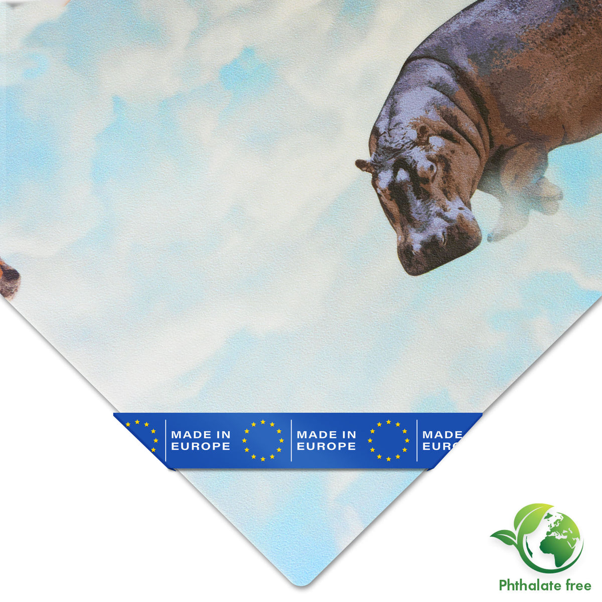 3D CV vloeren | Wolken Safari | Vinyl vloeren met realistisch dieren & wolken design