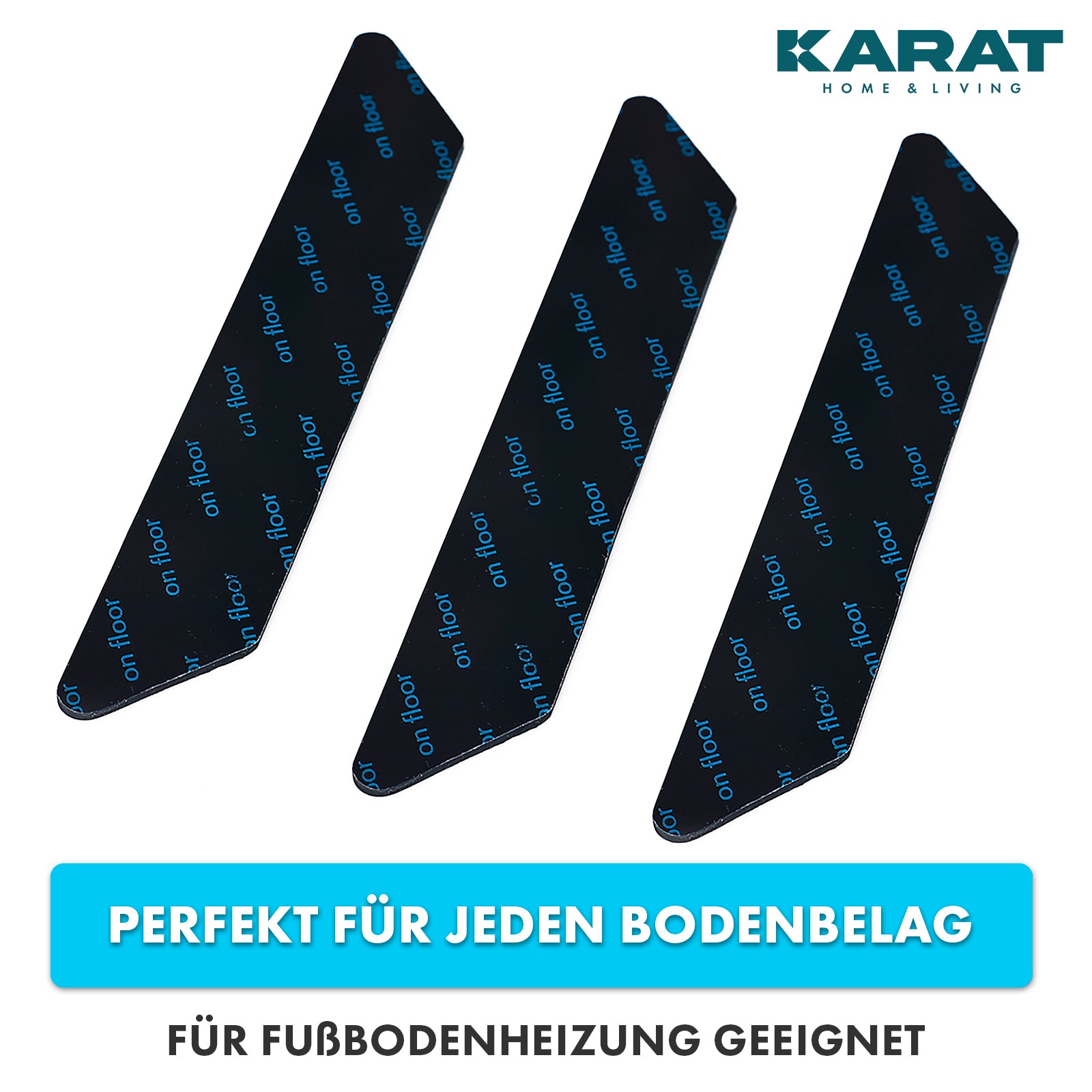Antislip ondertapijt voor tapijt | Louis | Antislip ondertapijt | 2,5 x 13 cm | 24 stuks