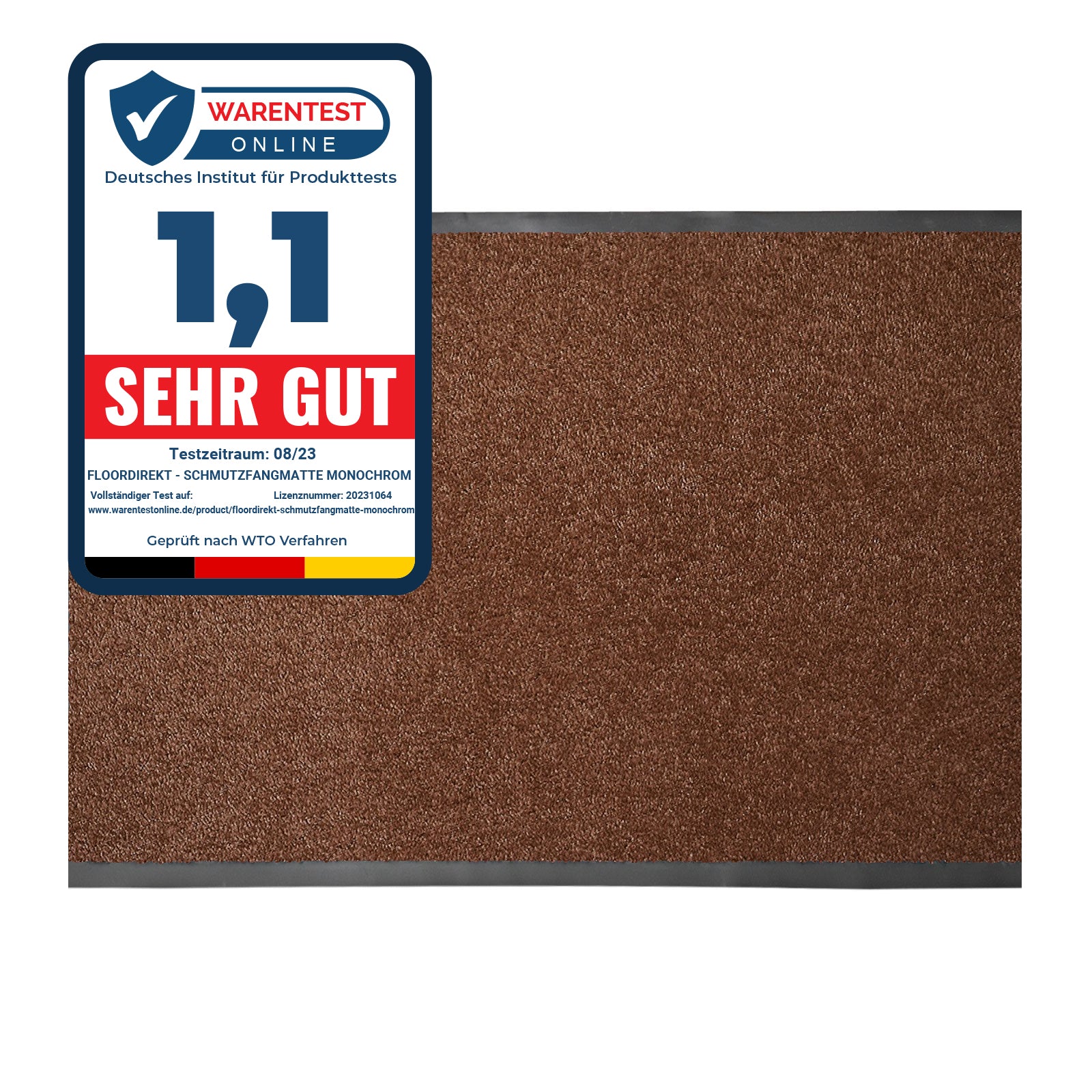 ✂ Vuilvangmat Monochrom | Kleur briljant | gemaakt om te passen