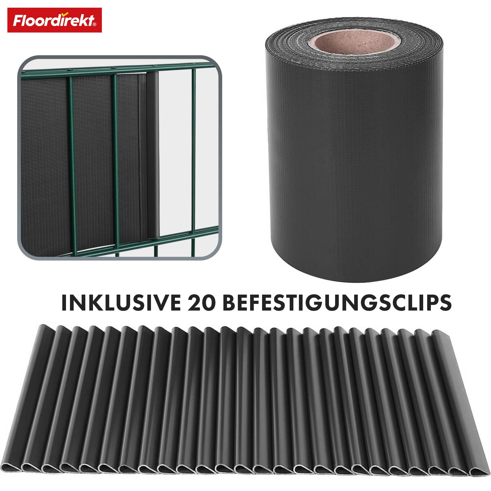 PVC vlechtband | voor staafmatten hekwerken | vele kleuren & designs