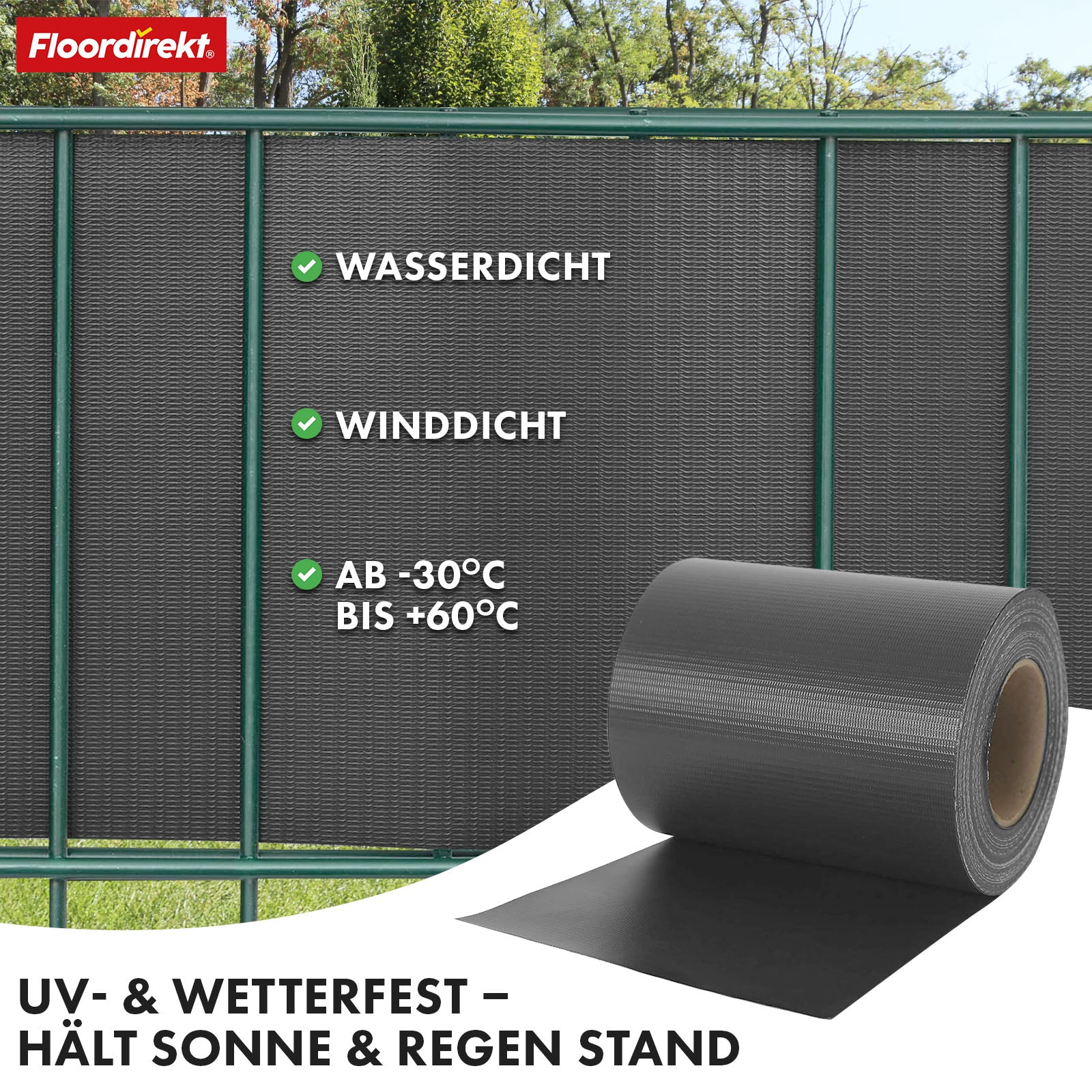 PVC vlechtband | voor staafmatten hekwerken | vele kleuren & designs