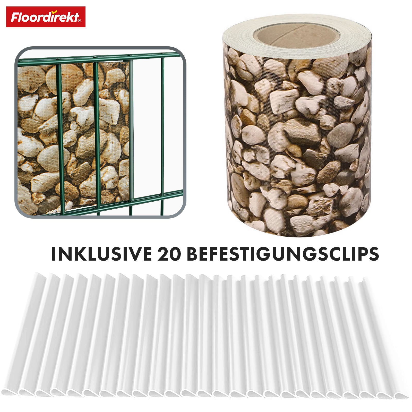 PVC vlechtband | voor staafmatten hekwerken | vele kleuren & designs
