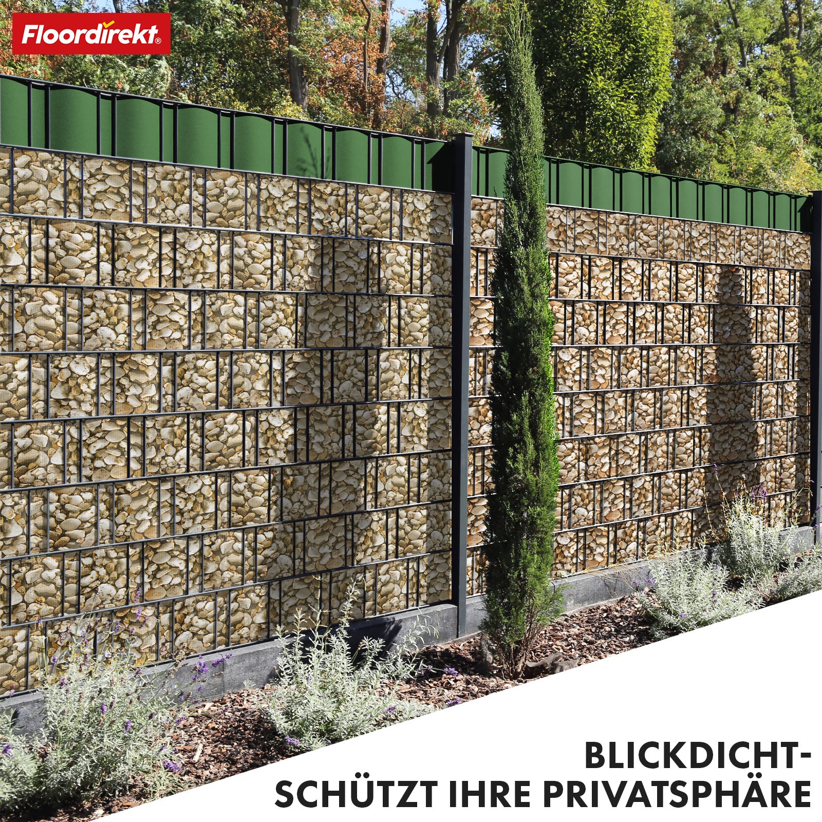 PVC vlechtband | voor staafmatten hekwerken | vele kleuren & designs