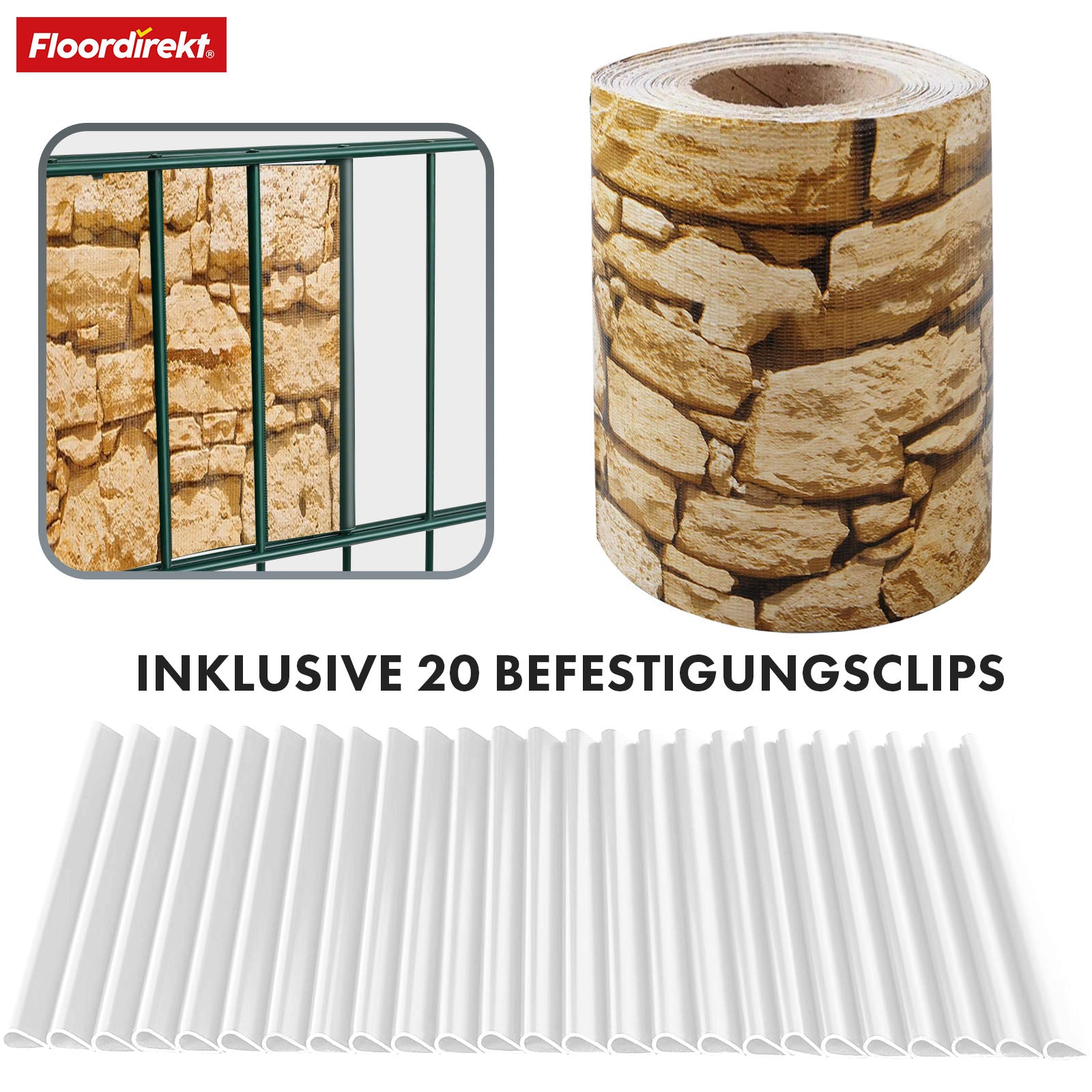 PVC vlechtband | voor staafmatten hekwerken | vele kleuren & designs
